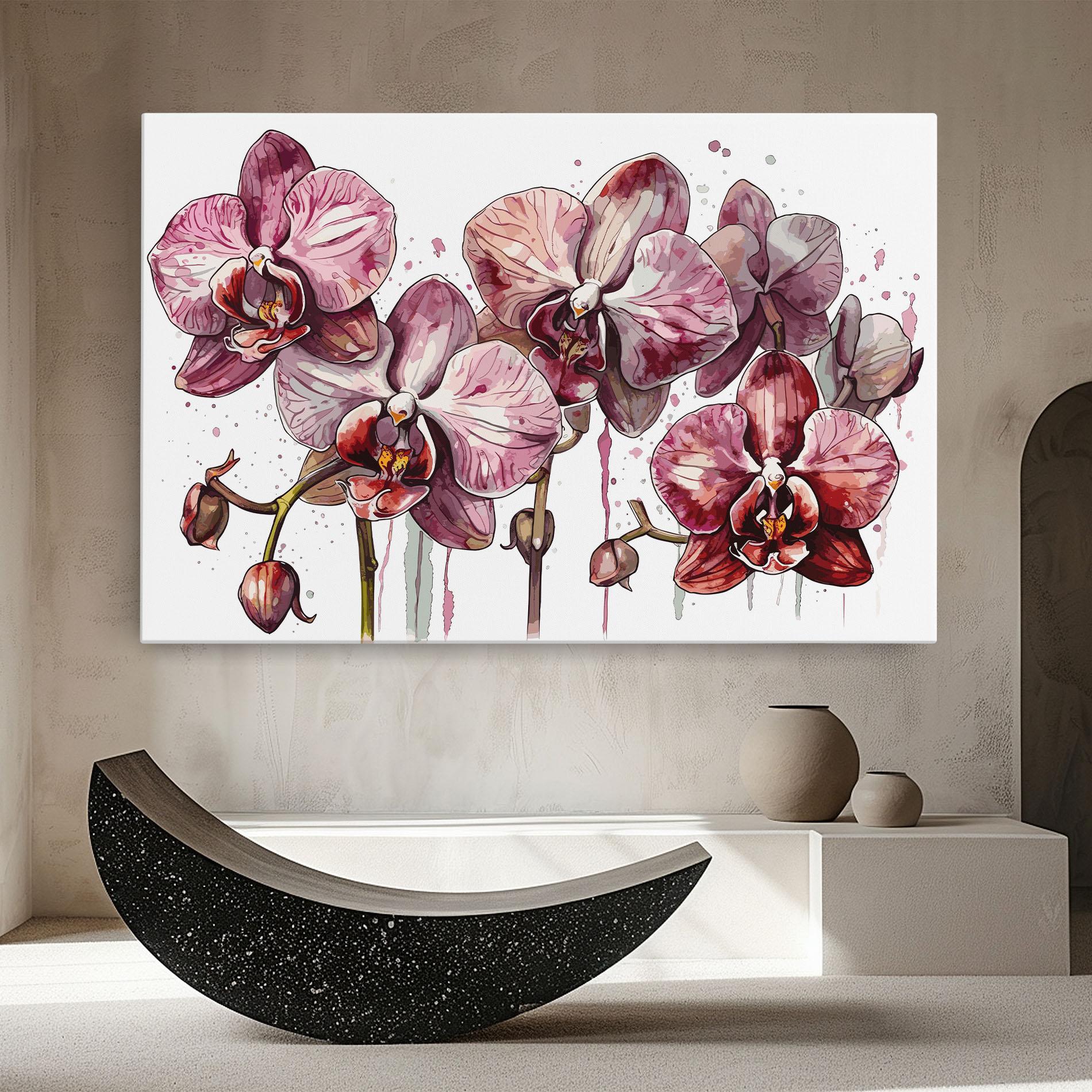 Картина на платно Orchid Art mockup 8