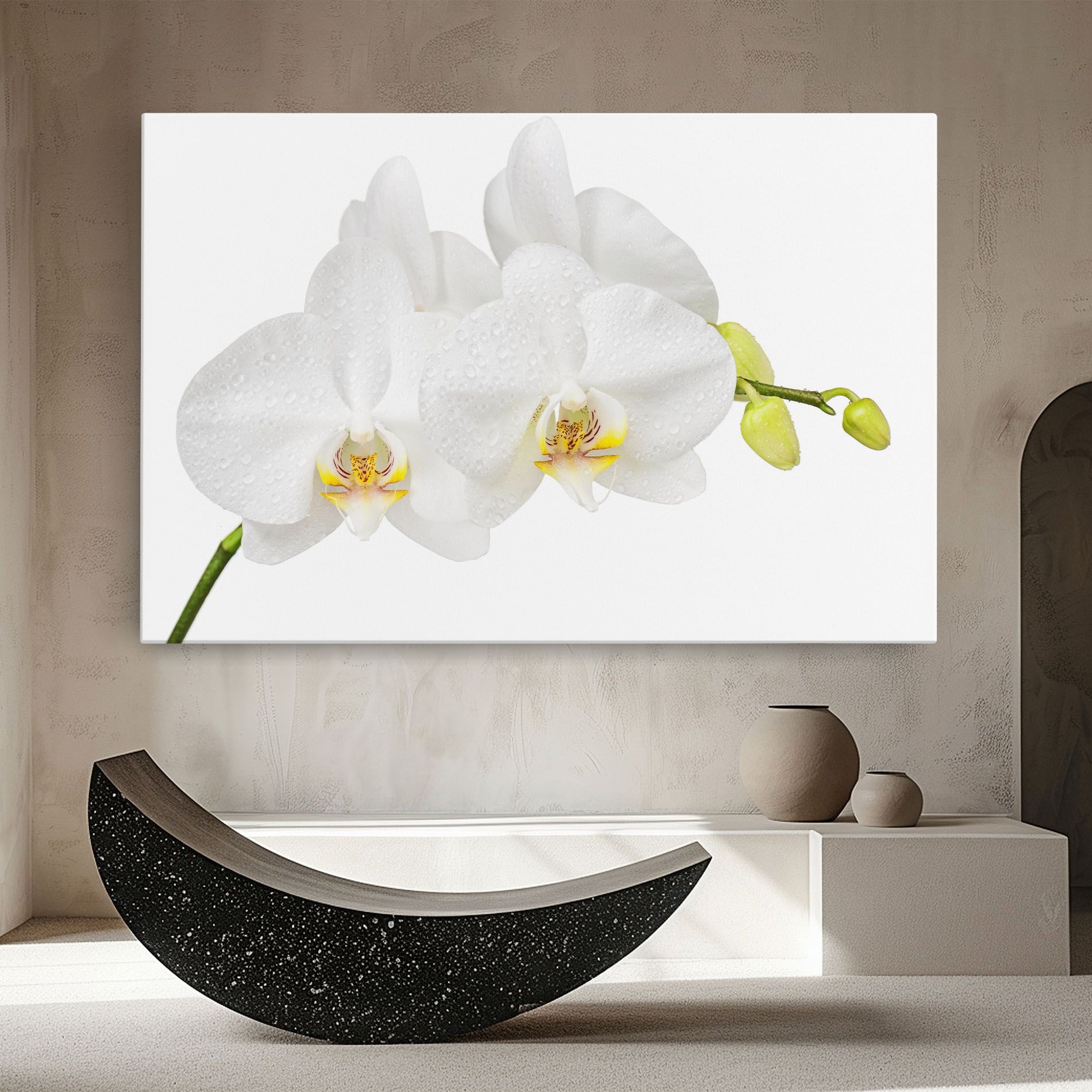 Orchids On White mockup 8