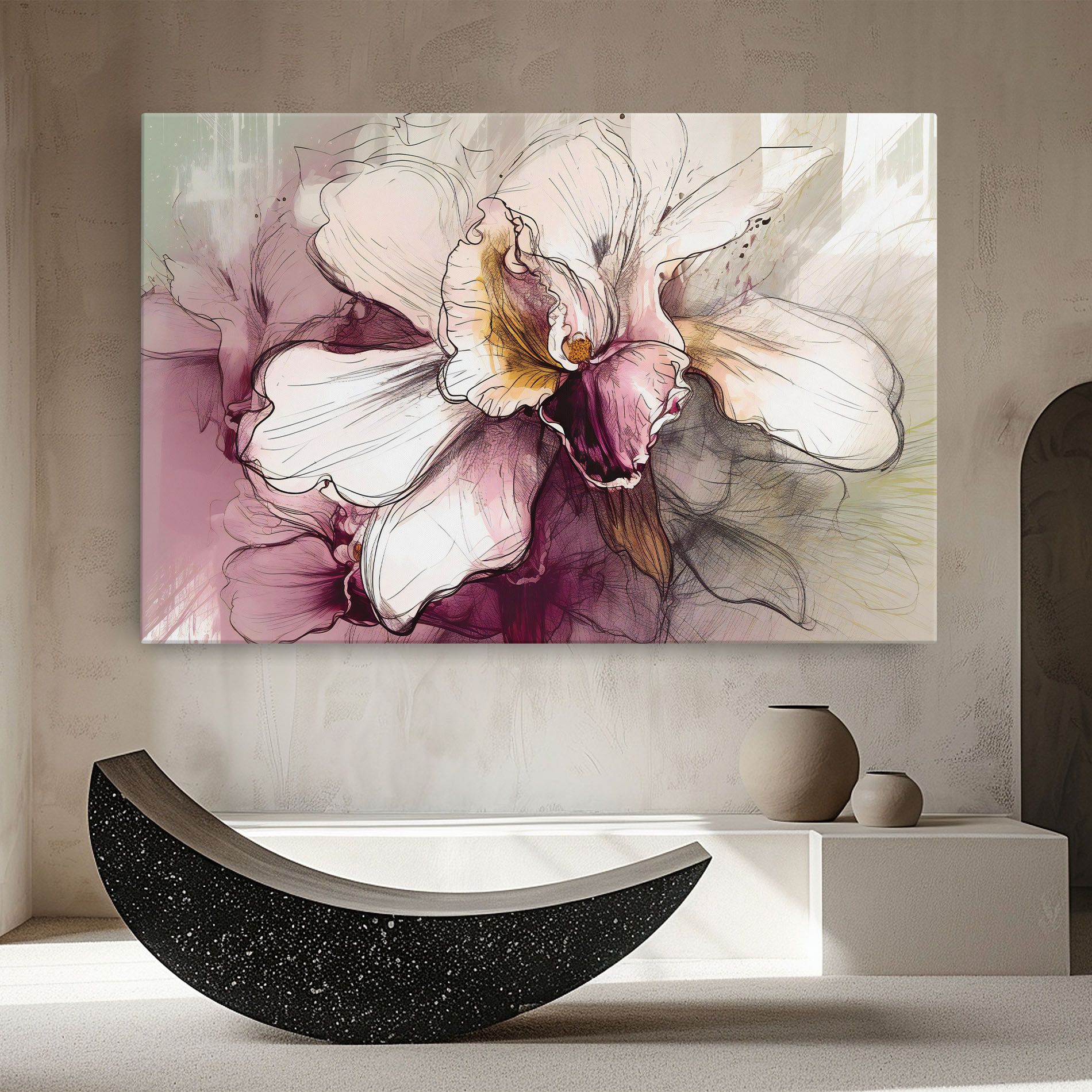 Painted Purple Orchid mockup 8