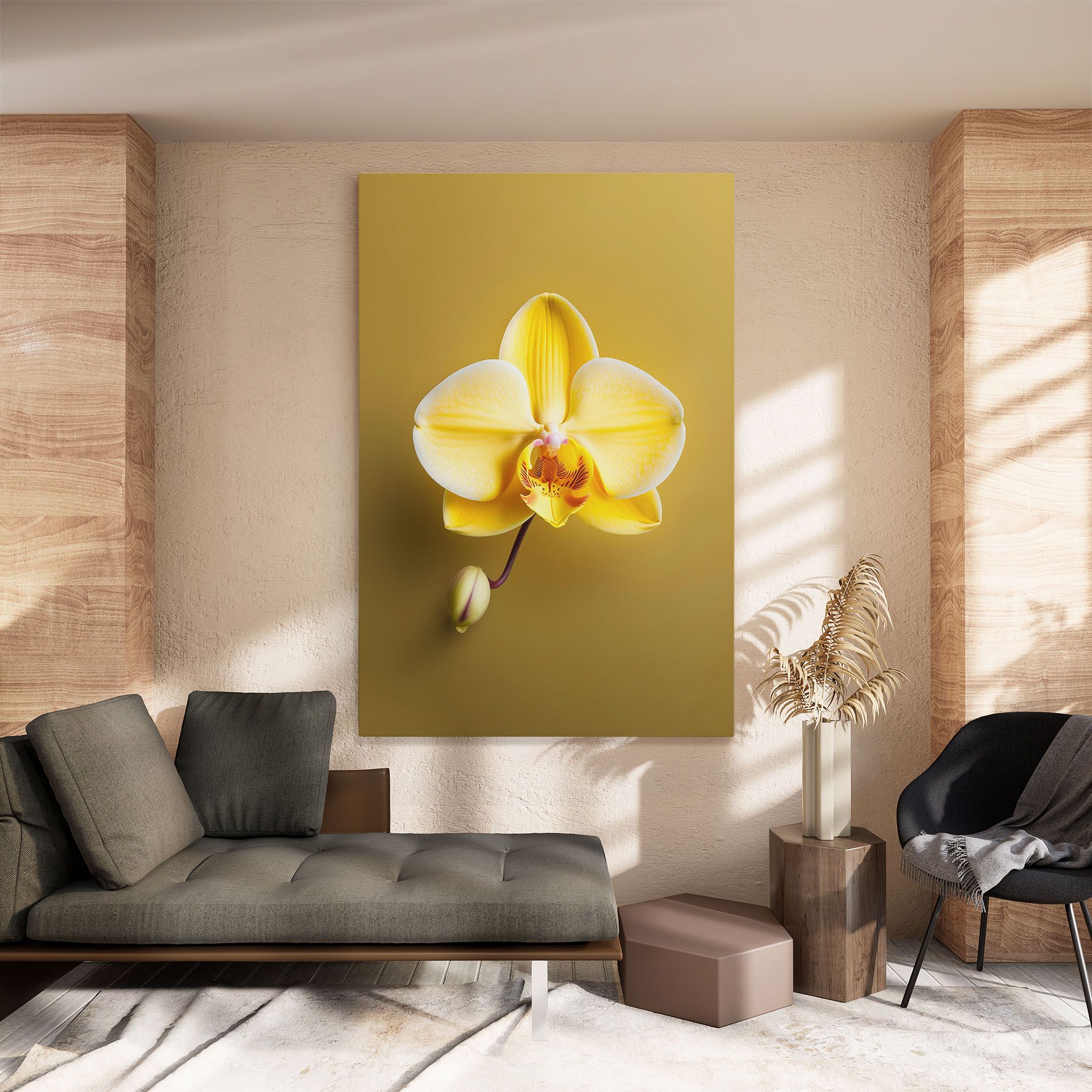 Pastel Yellow Orchid mockup 8