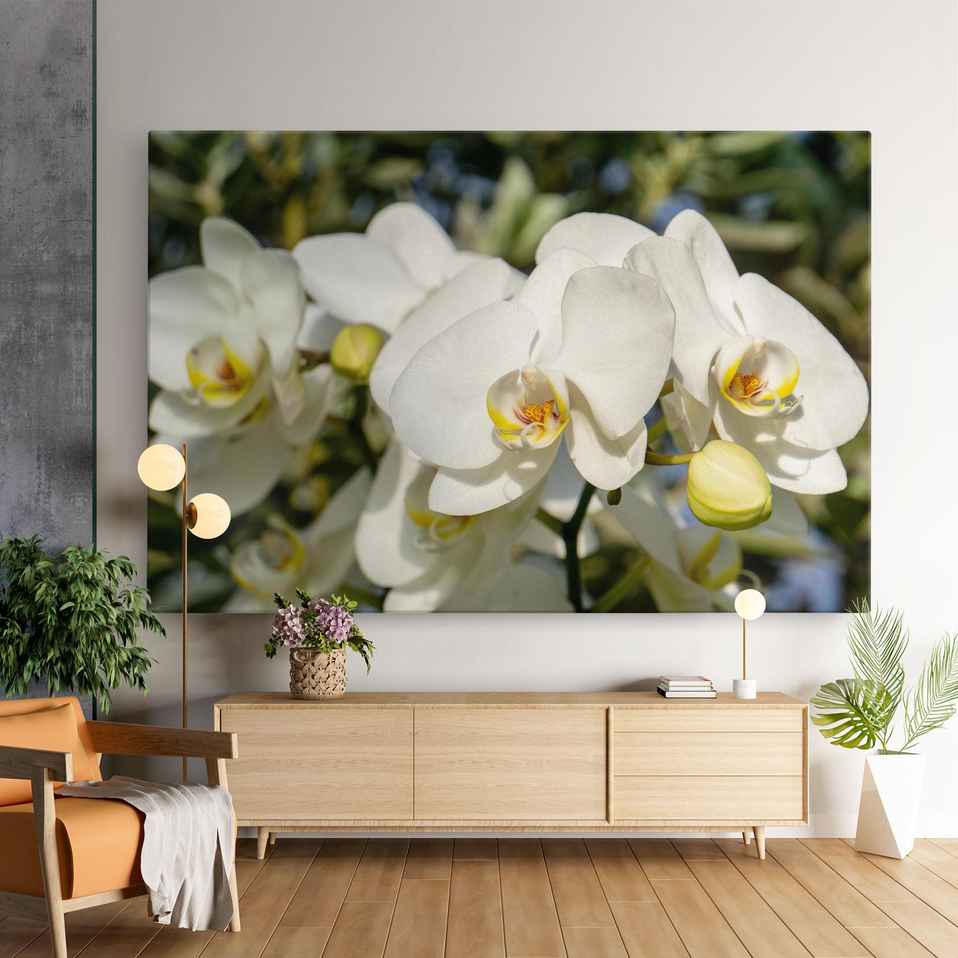 Картина на платно Big Orchids In Nature mockup 9