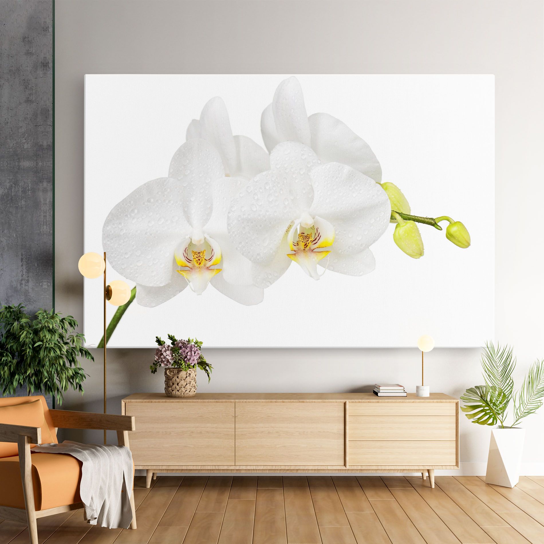 Orchids On White mockup 9