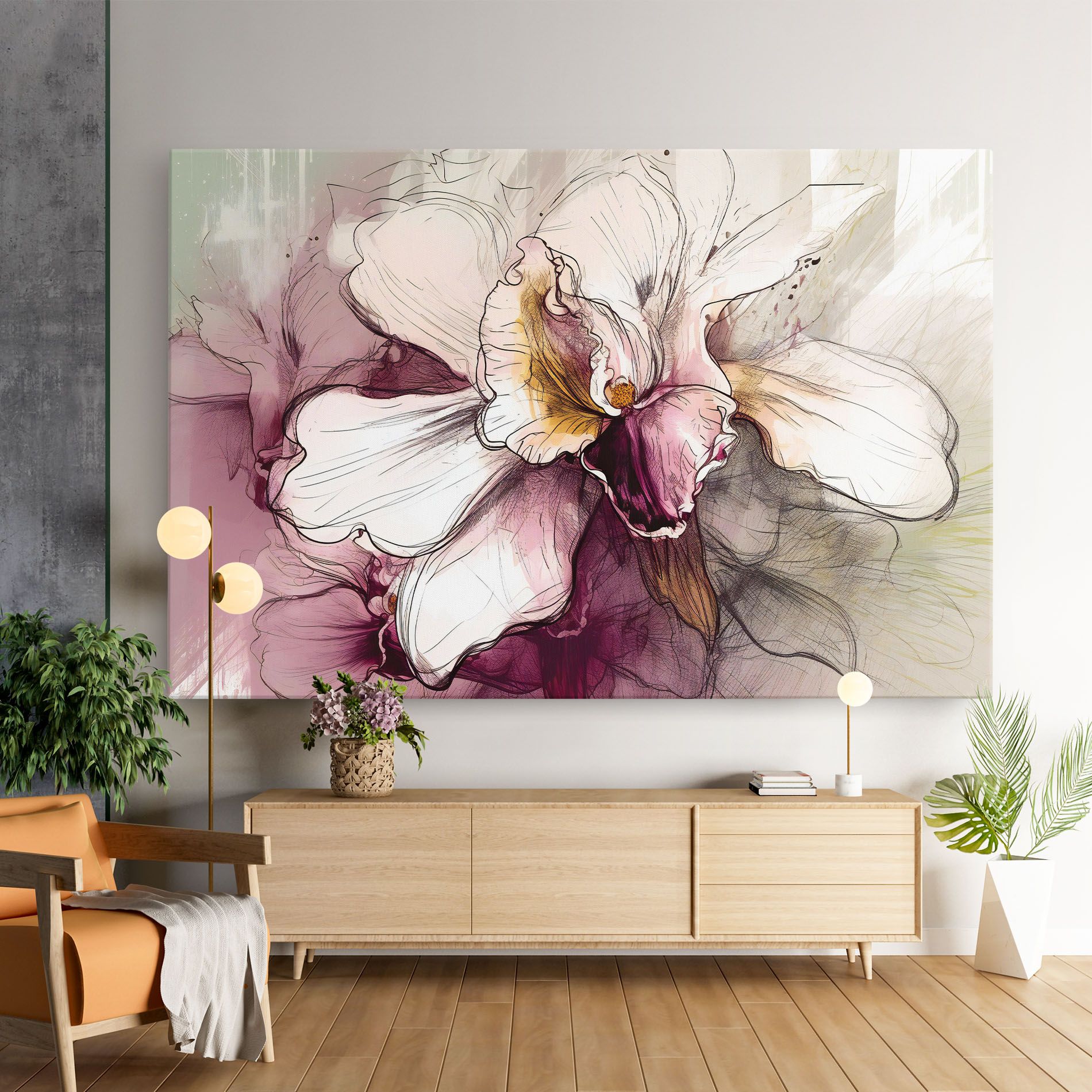 Painted Purple Orchid mockup 9