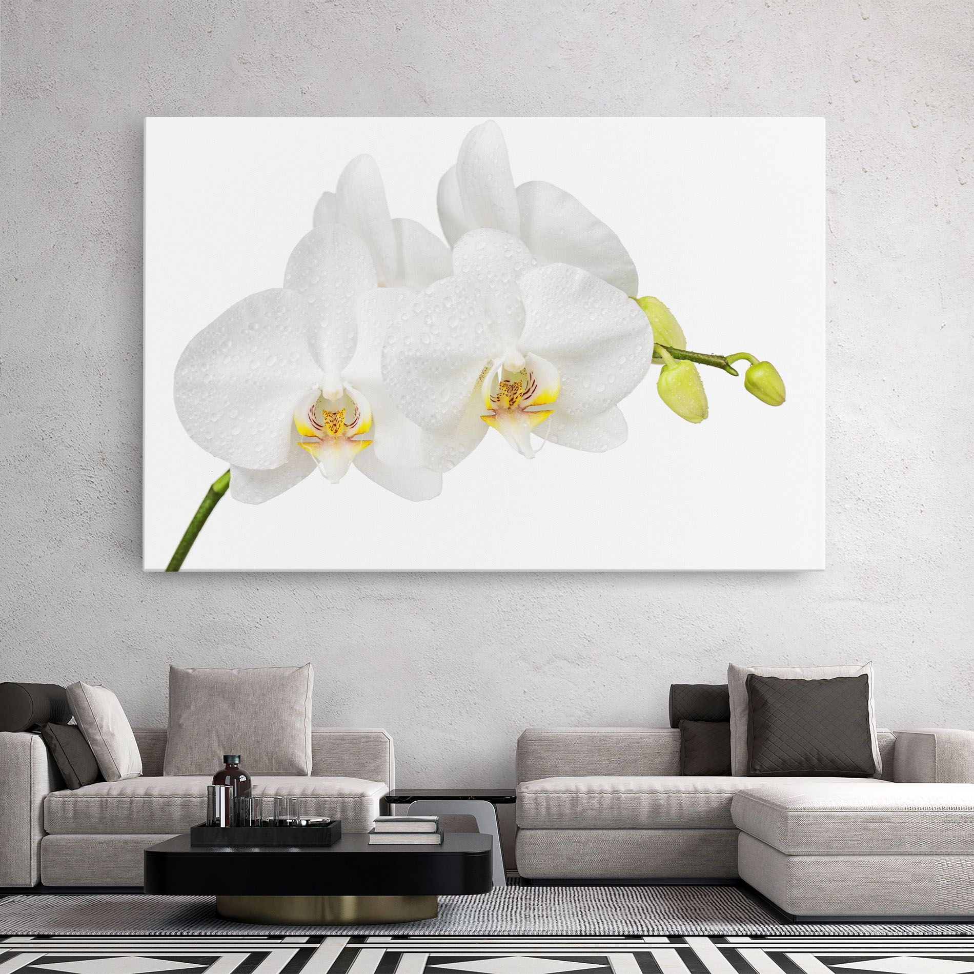 Orchids On White mockup 2