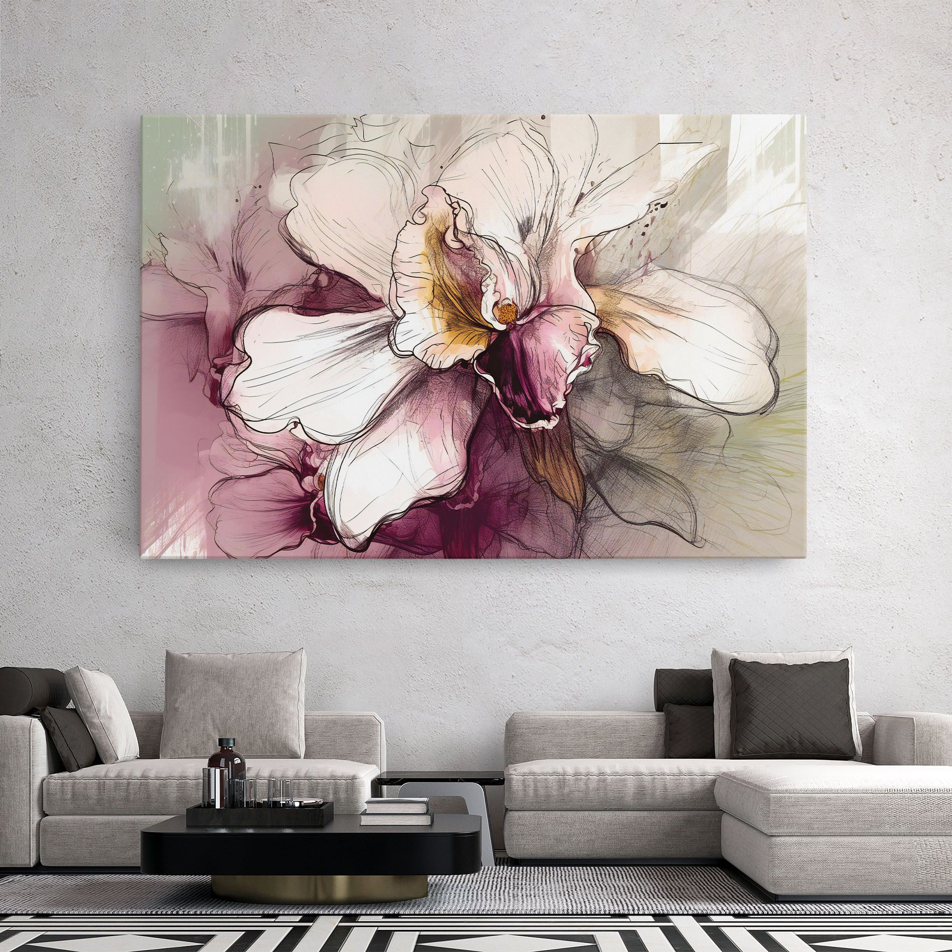 Painted Purple Orchid mockup 2