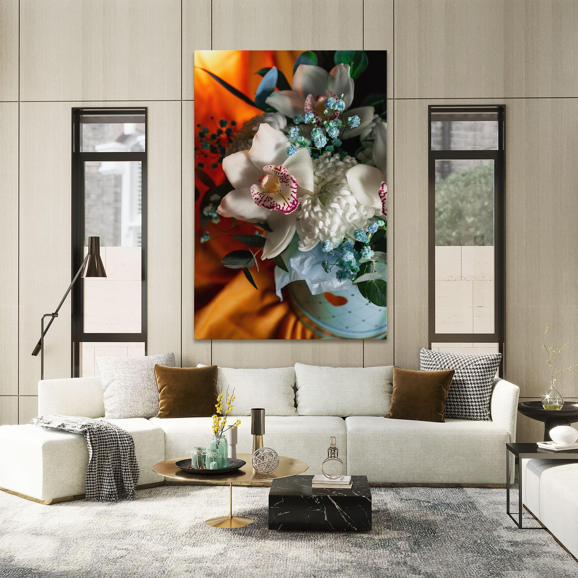 Картина на платно Orchid In Vase mockup 2