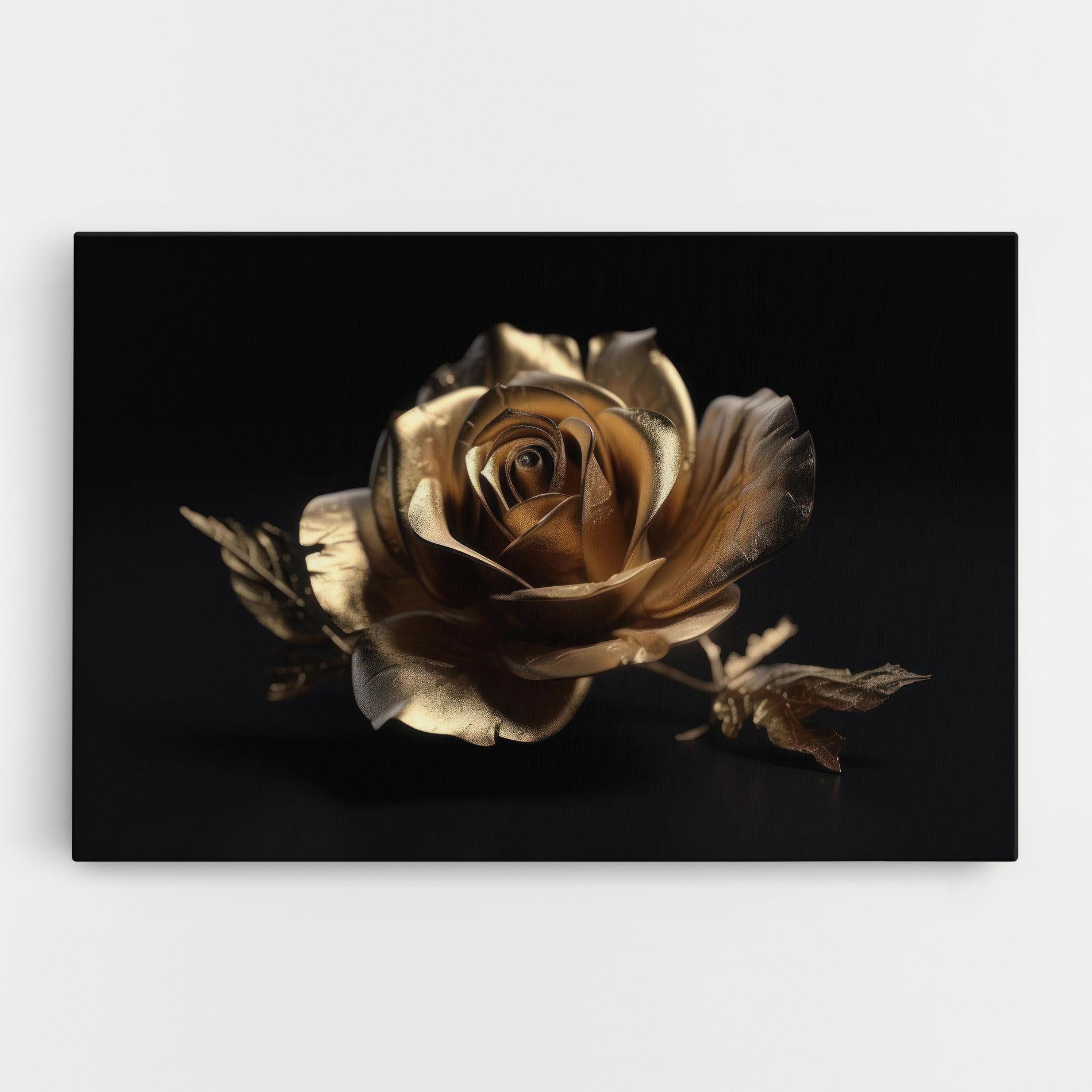 Картина на платно Gold Rose mockup 0