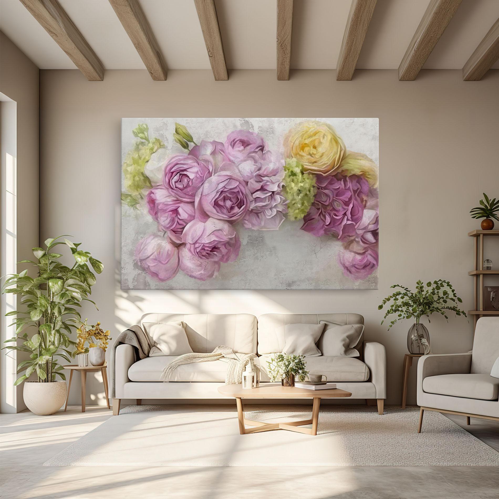 Картина на платно Trandafiri Colorati mockup 6