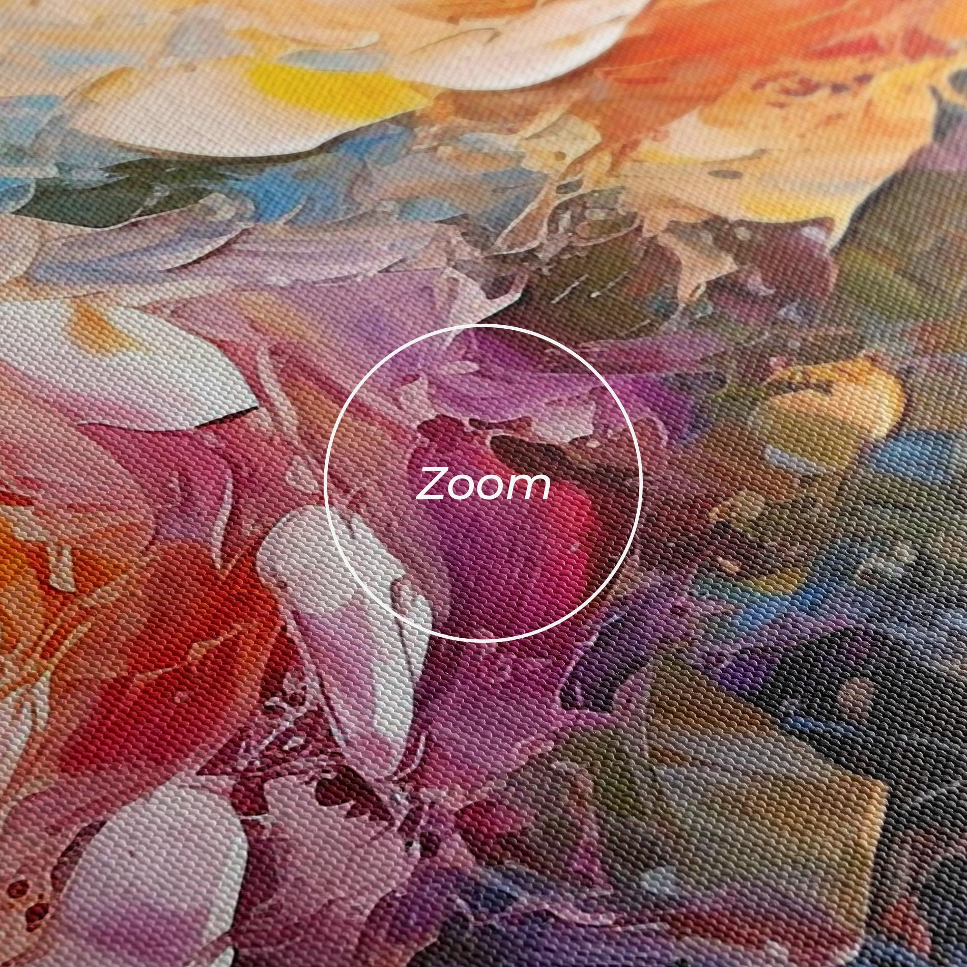 Картина на платно Light Orange Rose Painting mockup 3