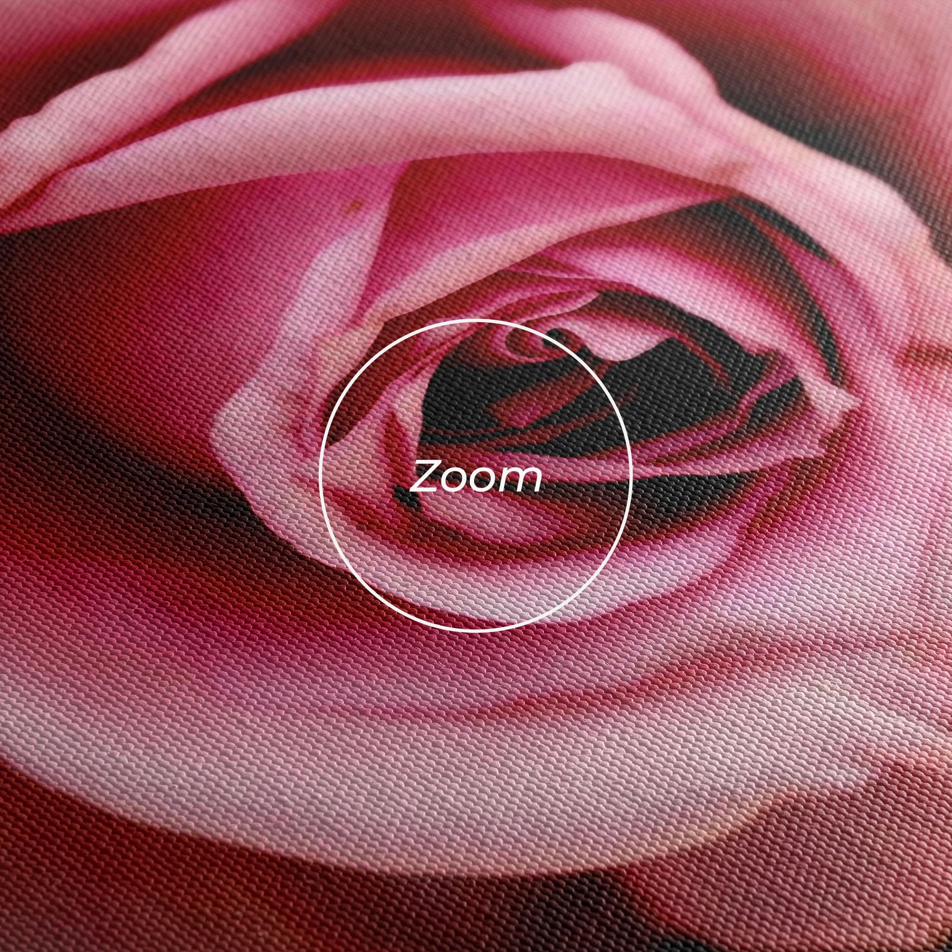 Картина на платно Opened Pink Rose mockup 3