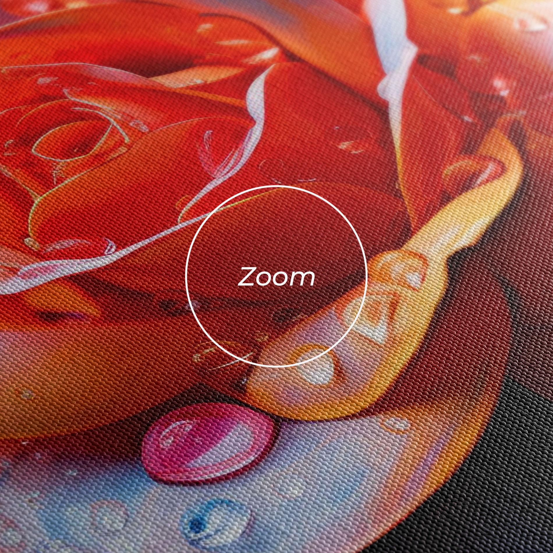 Картина на платно Orange Blue Rose mockup 3