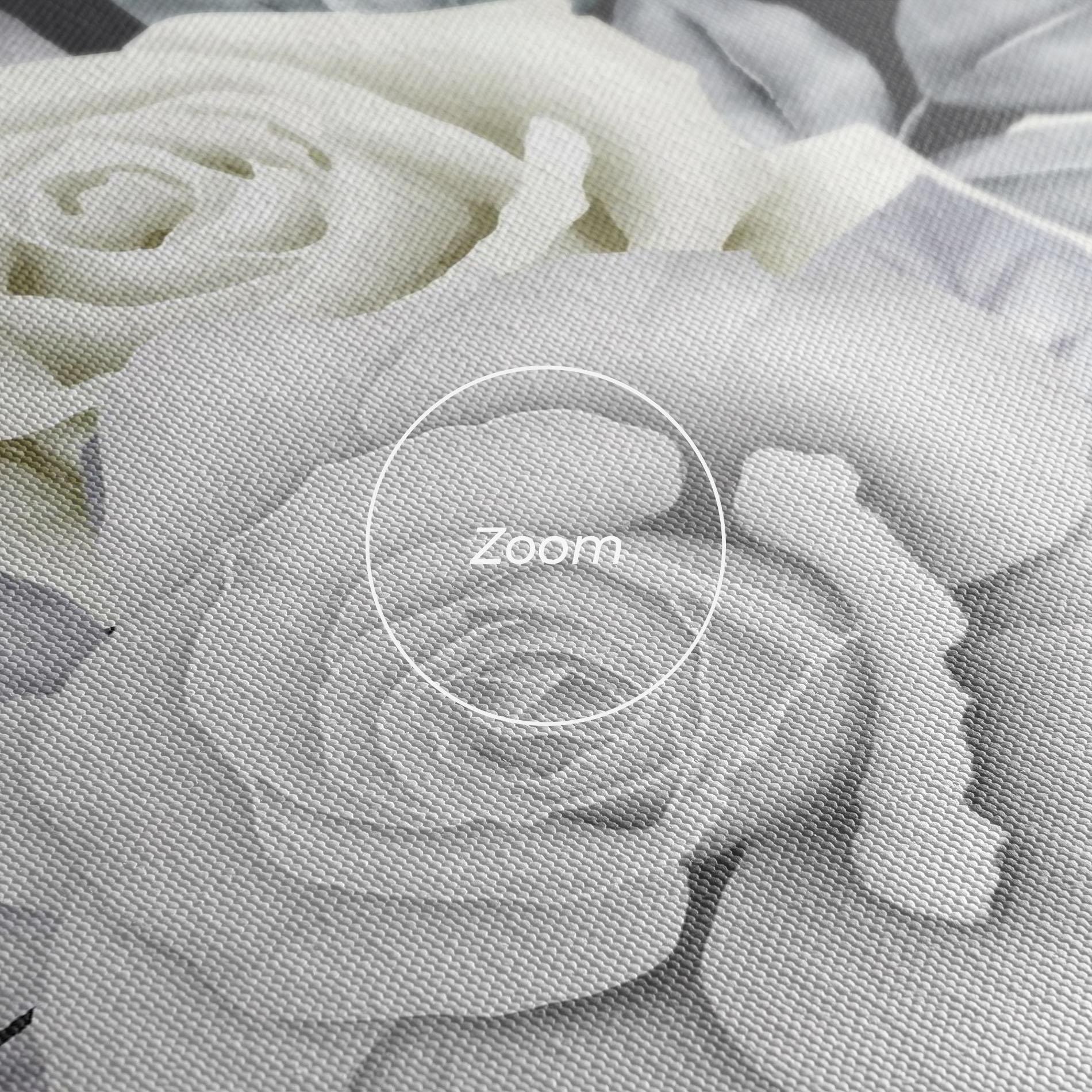 Картина на платно White Grey Rose mockup 3