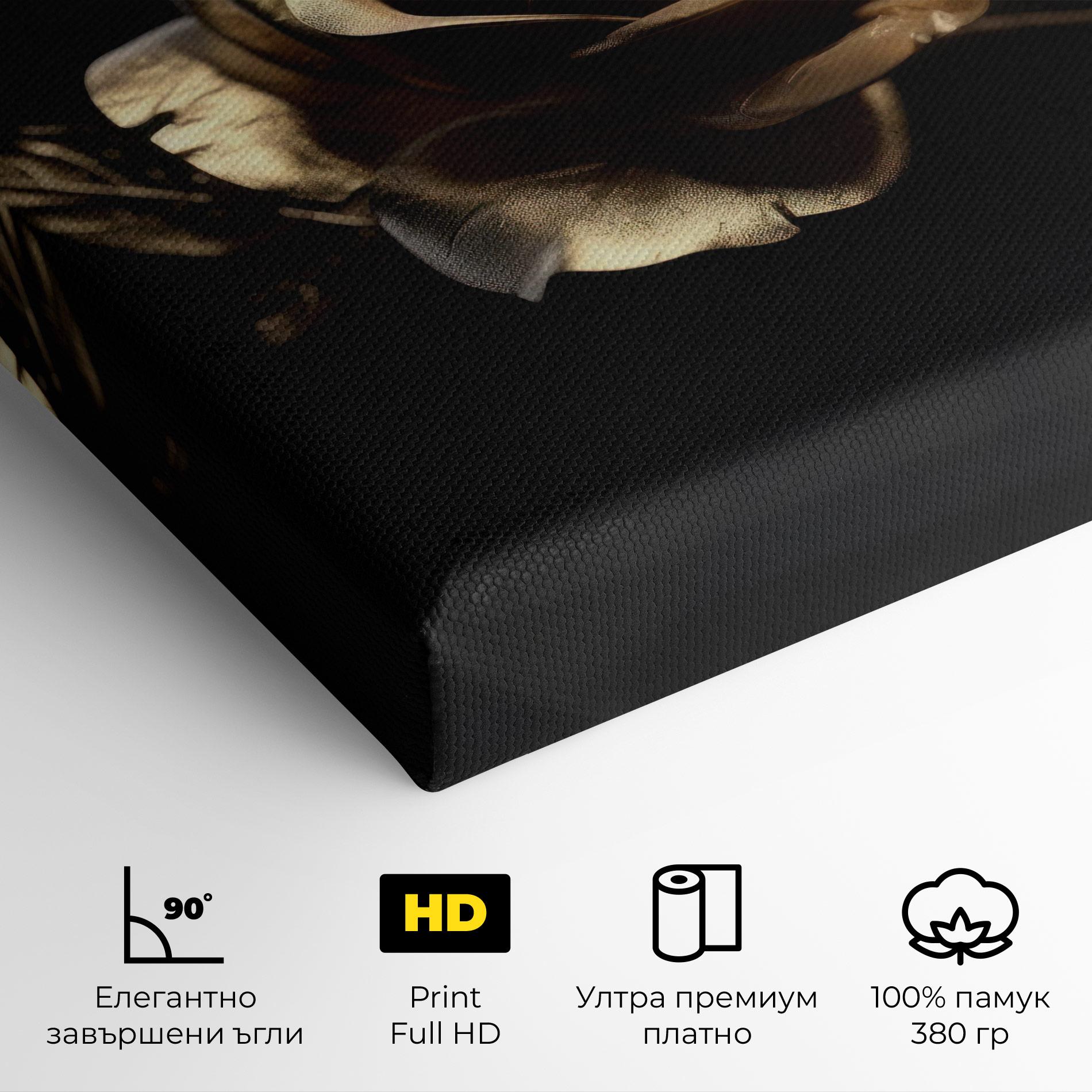 Картина на платно Gold Rose mockup 4