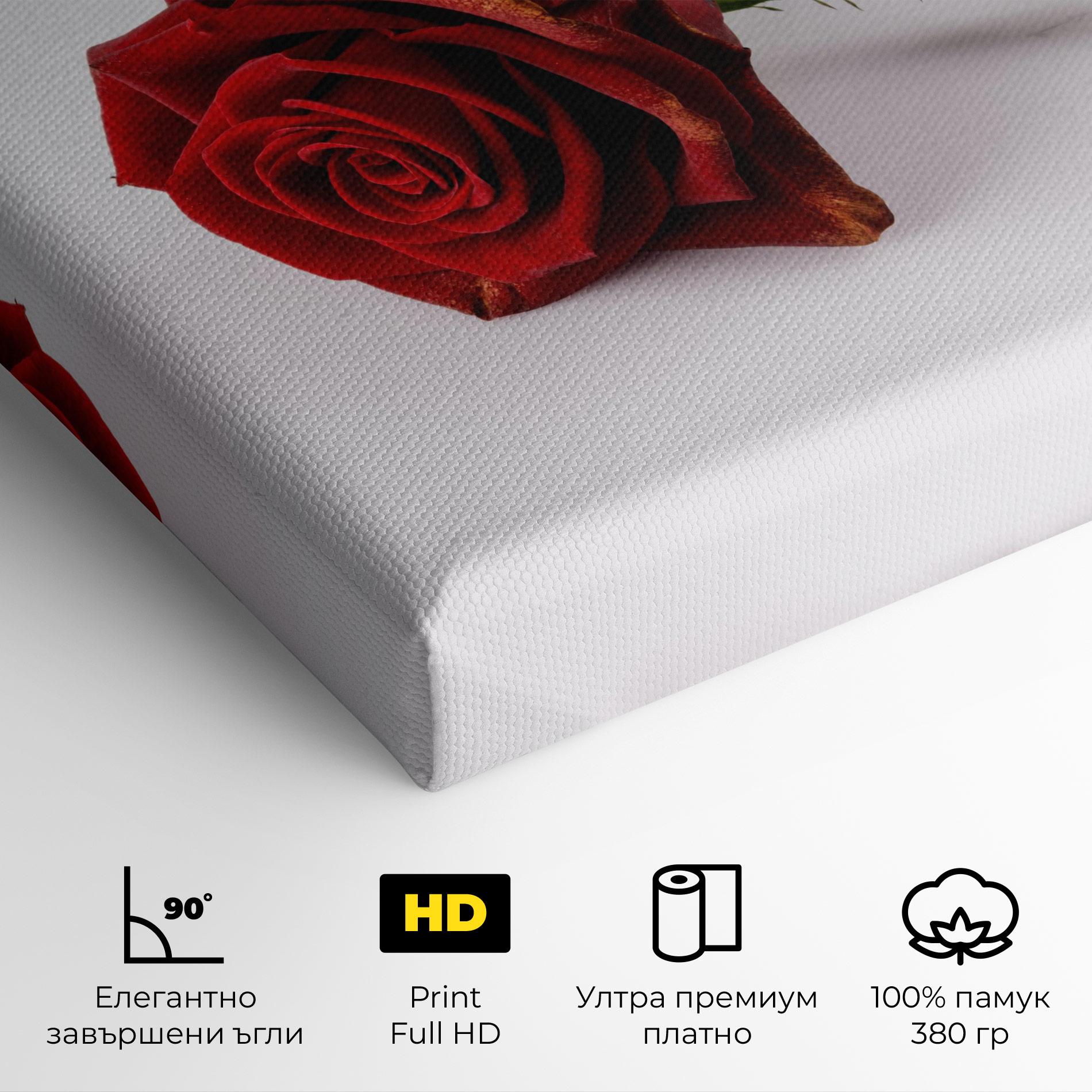 Картина на платно Lonely Rose mockup 4