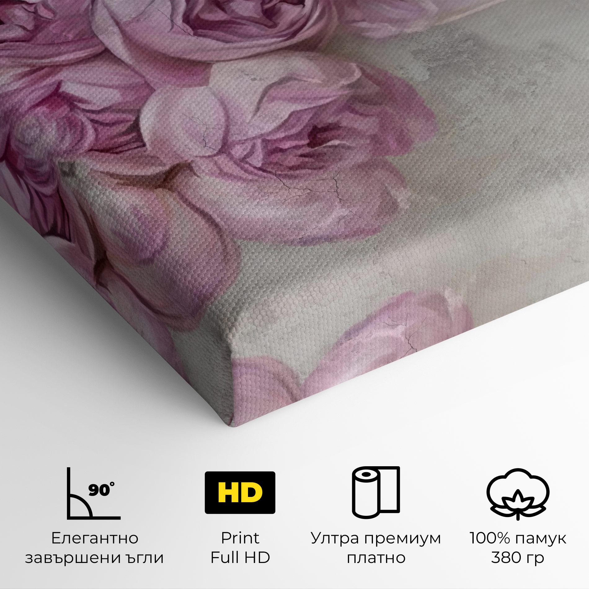 Картина на платно Trandafiri Colorati mockup 4