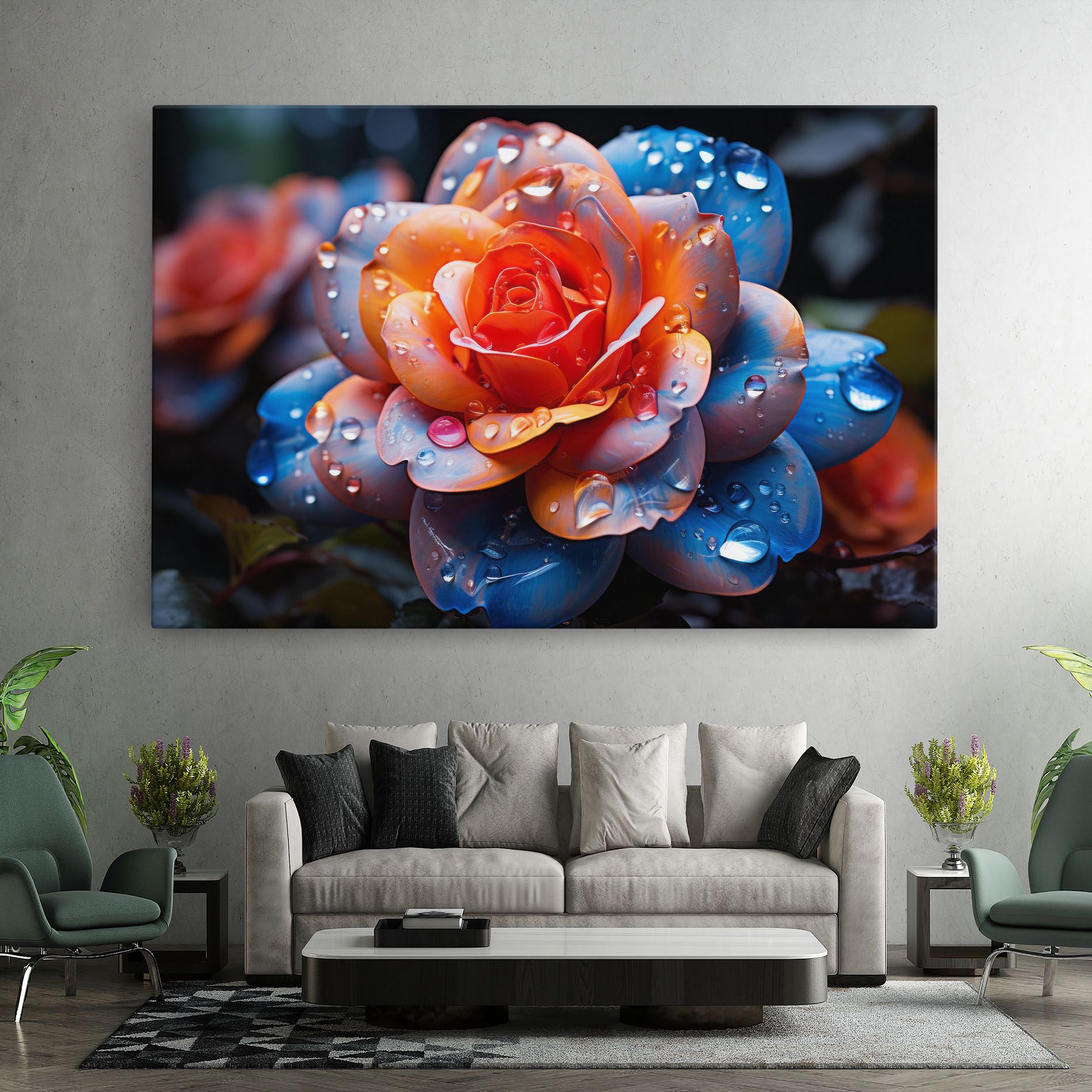 Orange Blue Rose mockup 7
