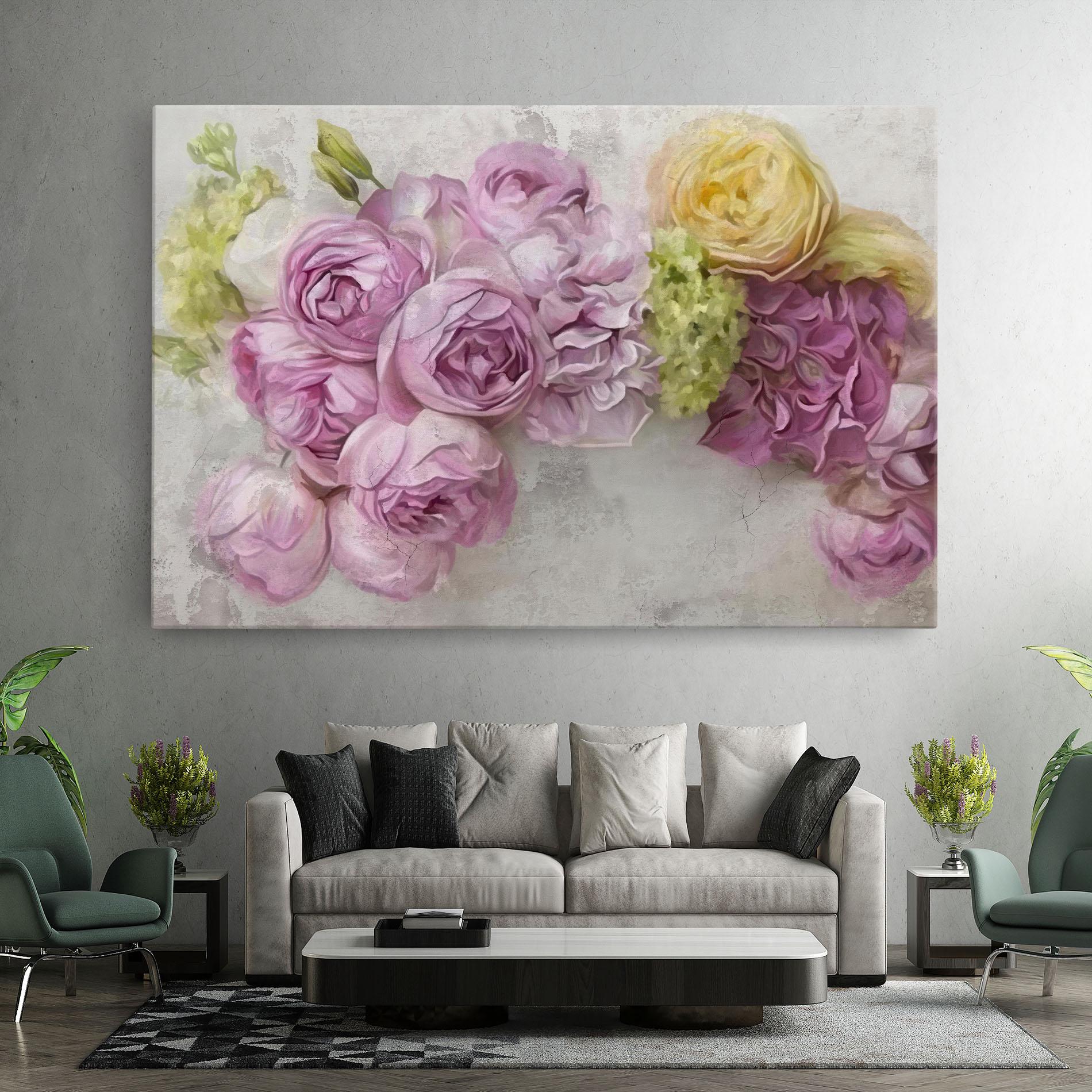 Картина на платно Trandafiri Colorati mockup 7