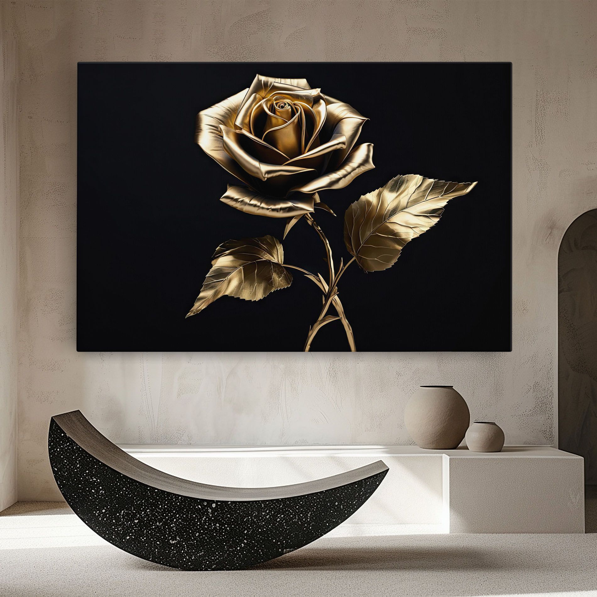 Beautiful Golden Rose mockup 8