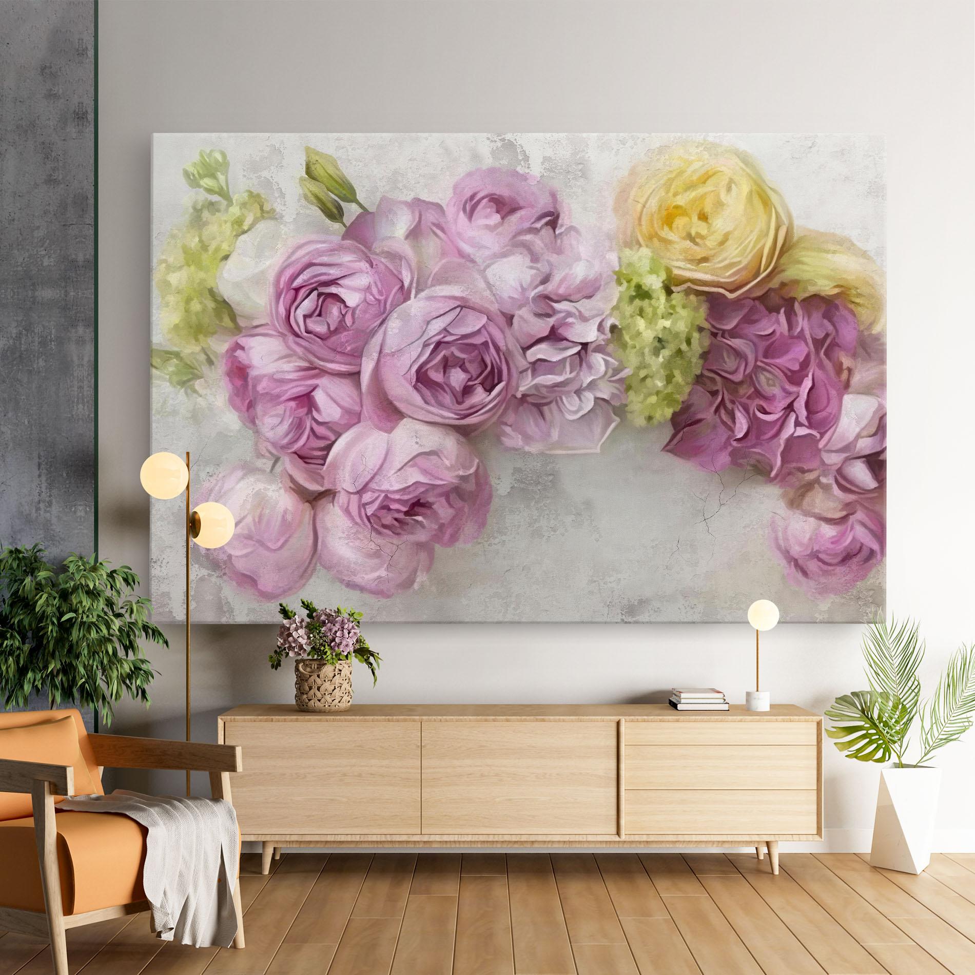 Картина на платно Trandafiri Colorati mockup 9