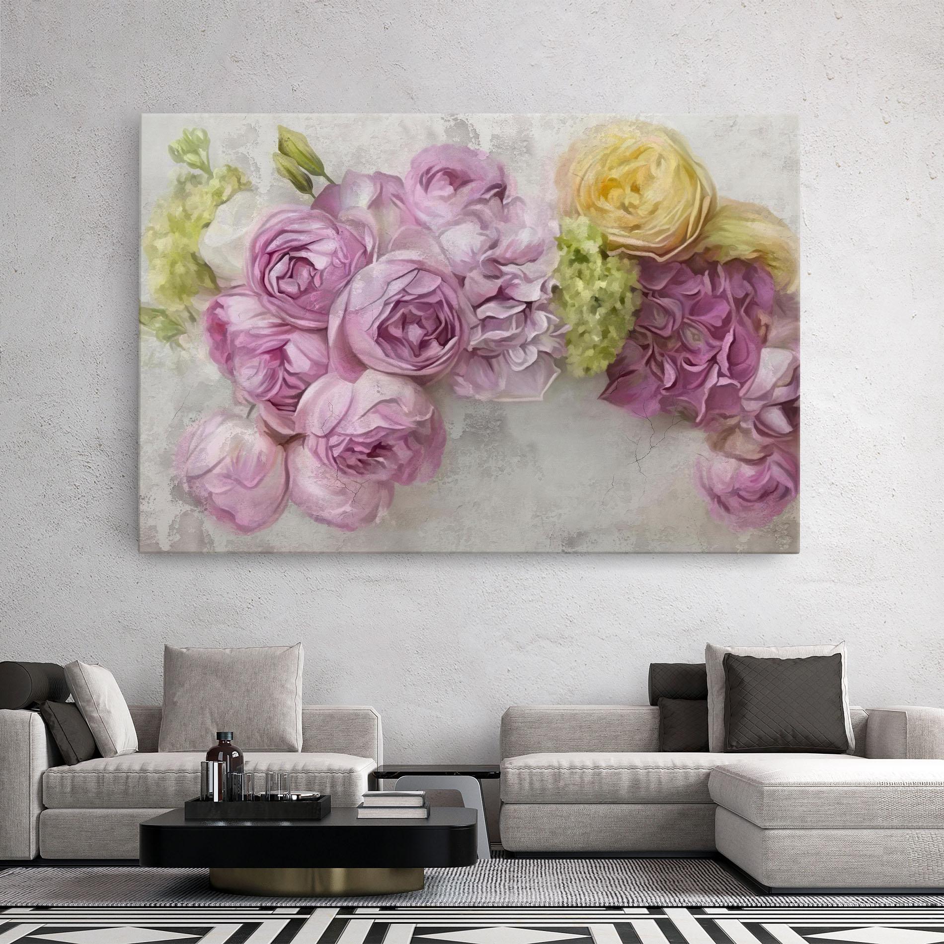 Картина на платно Trandafiri Colorati mockup 2