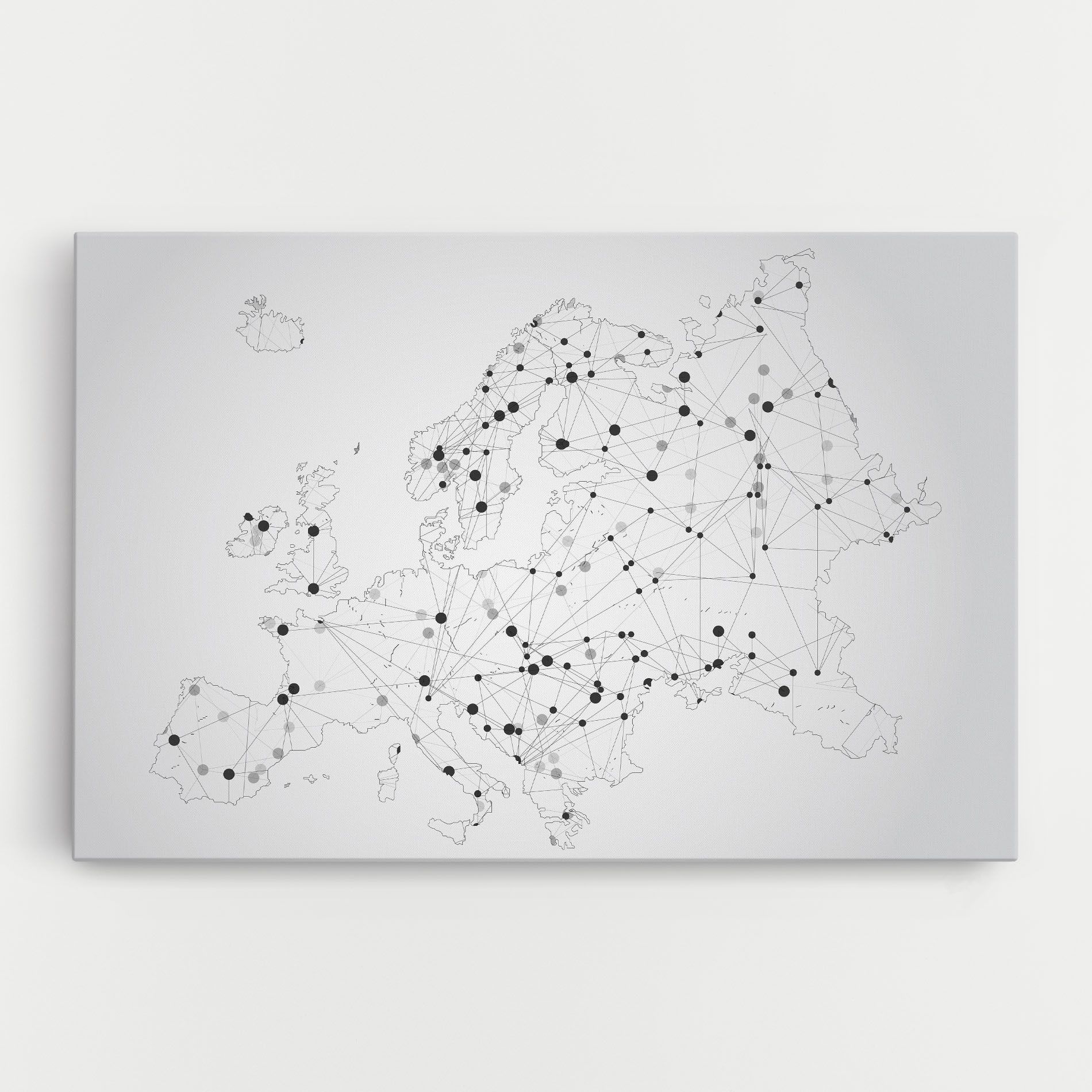 Europe Line Map mockup 0