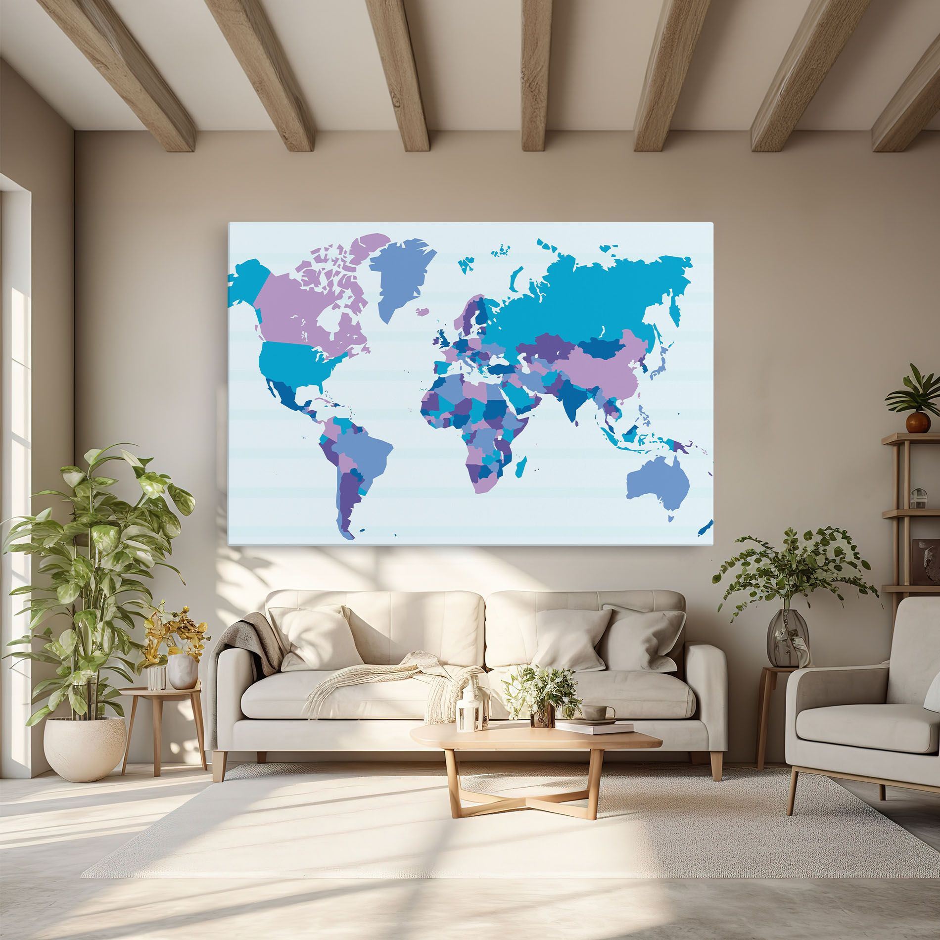 Blue Purple Map mockup 6