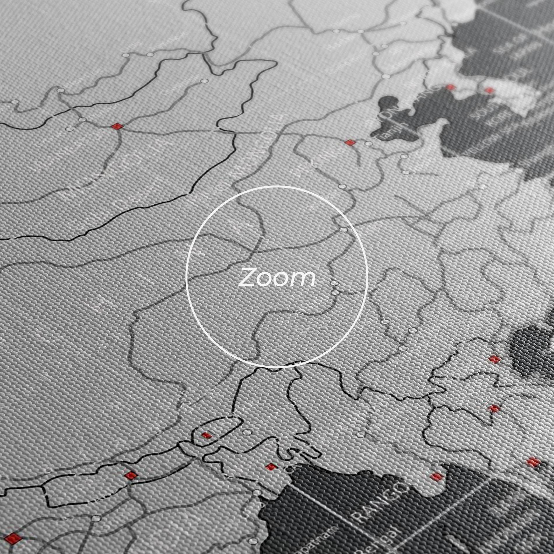 Картина на платно Asia Minimal Map mockup 3