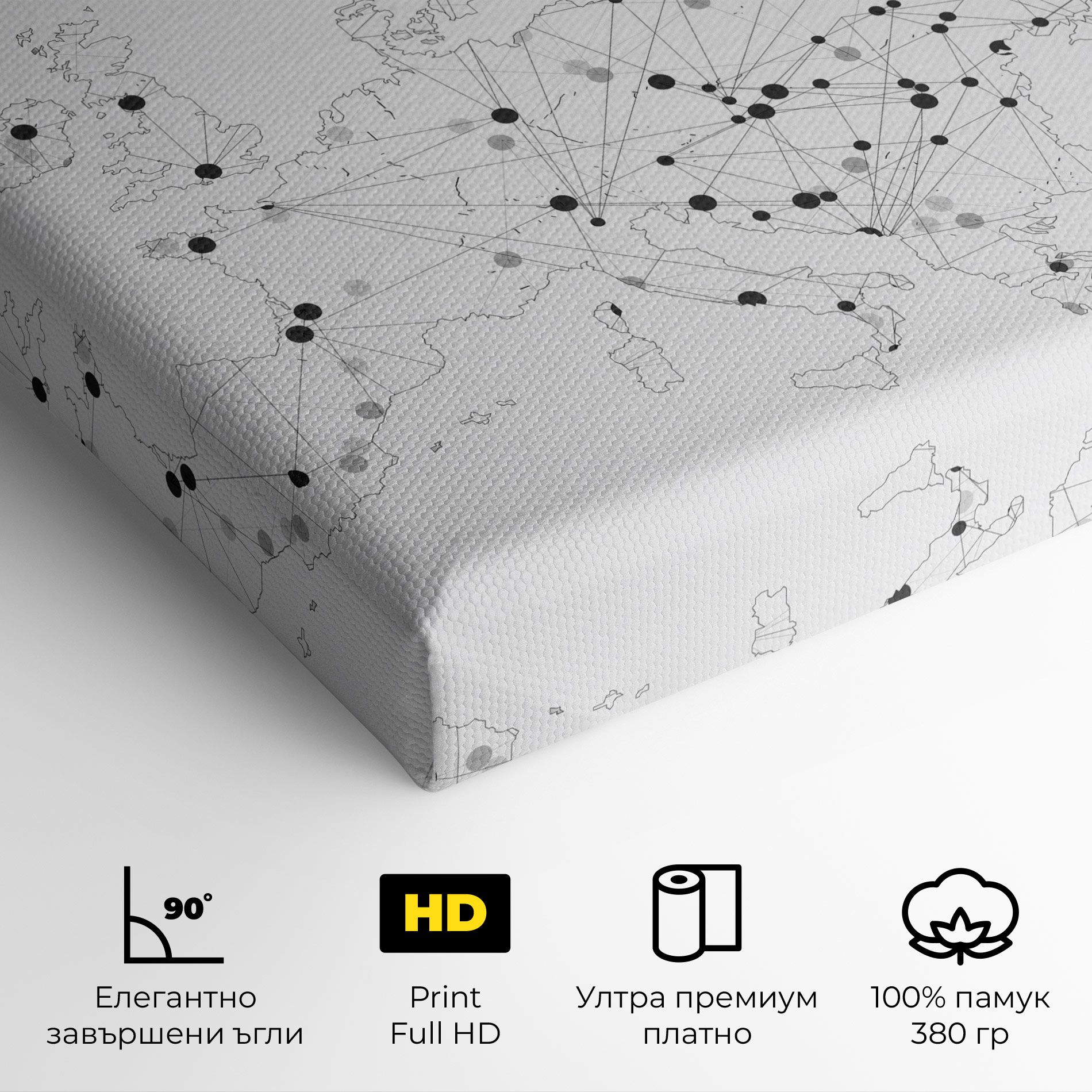 Europe Line Map mockup 4