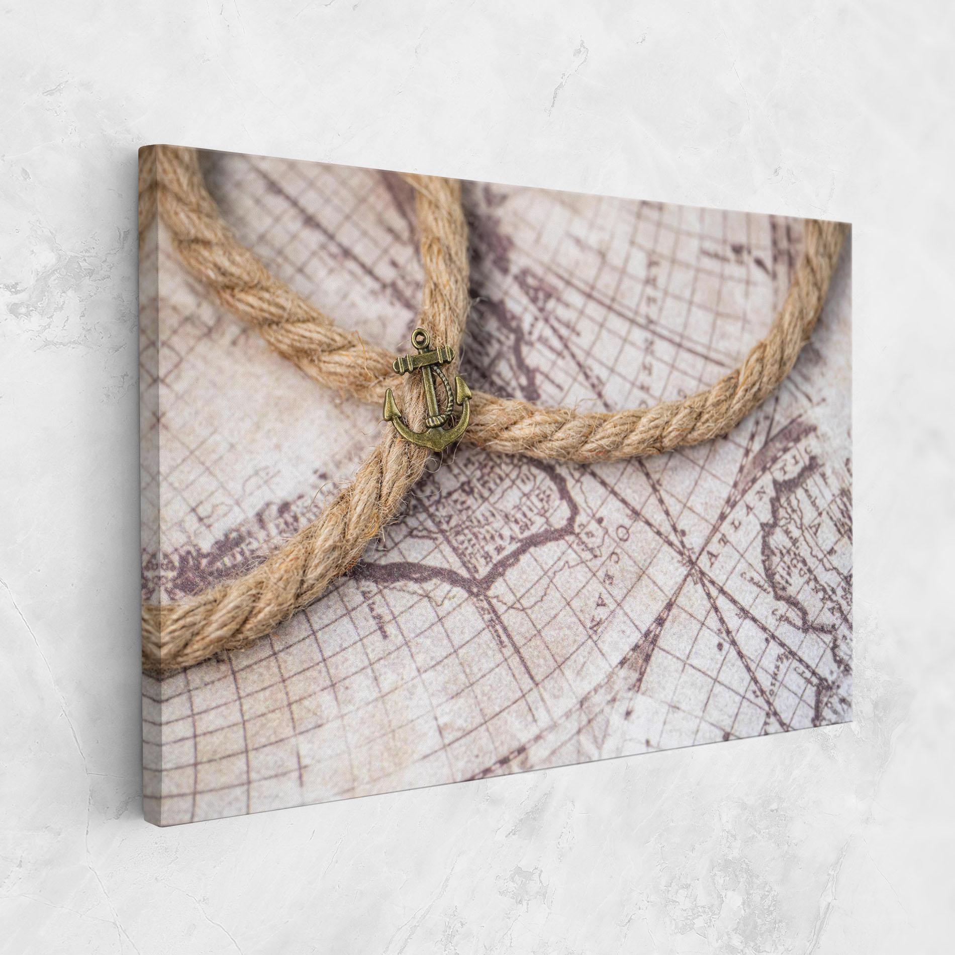 Картина на платно Anchor Map mockup 1