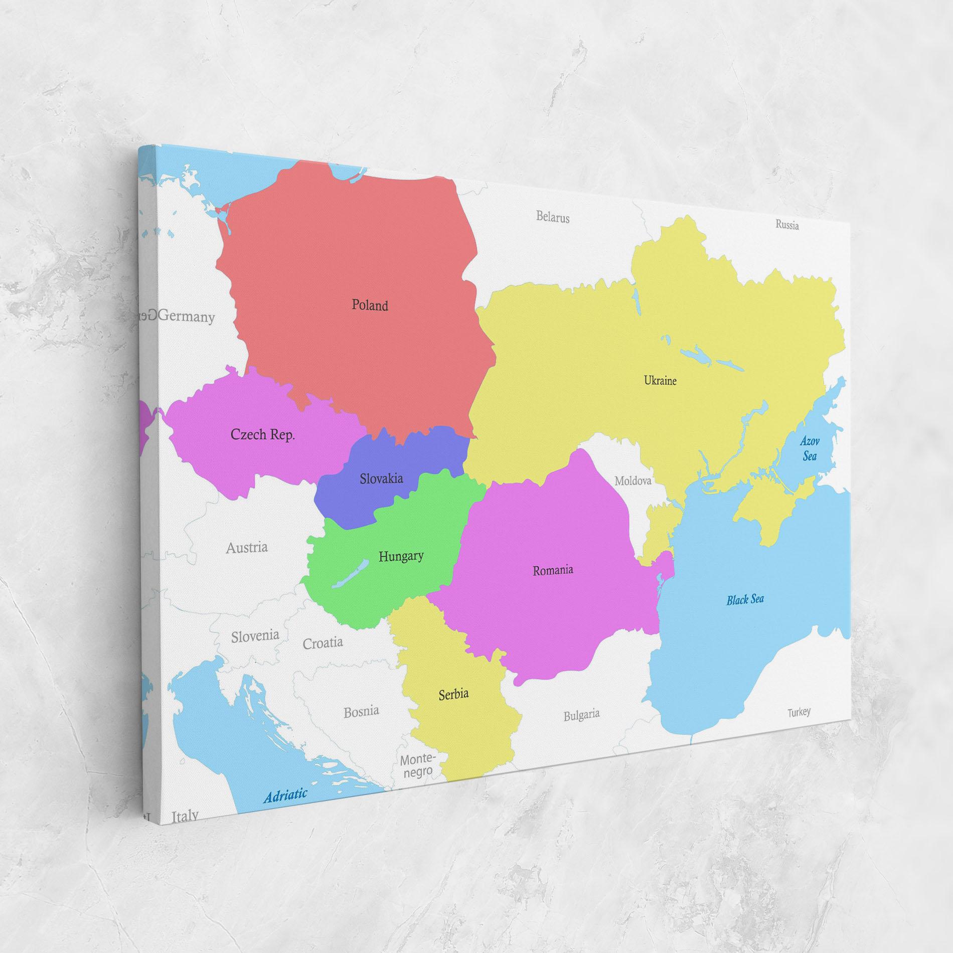 Картина на платно Black Sea mockup 1