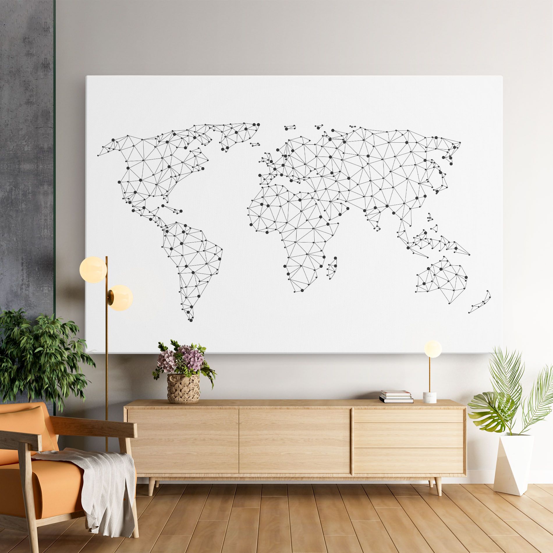 Black Map Line mockup 9