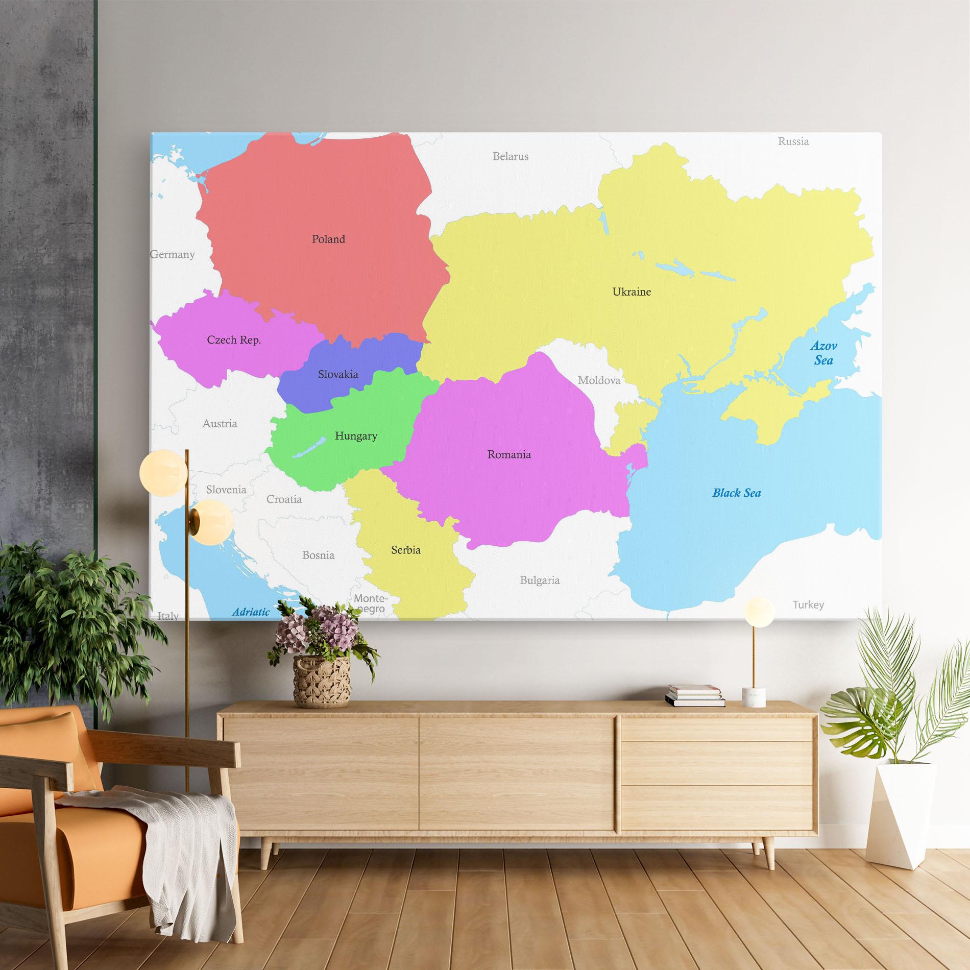 Картина на платно Black Sea mockup 9