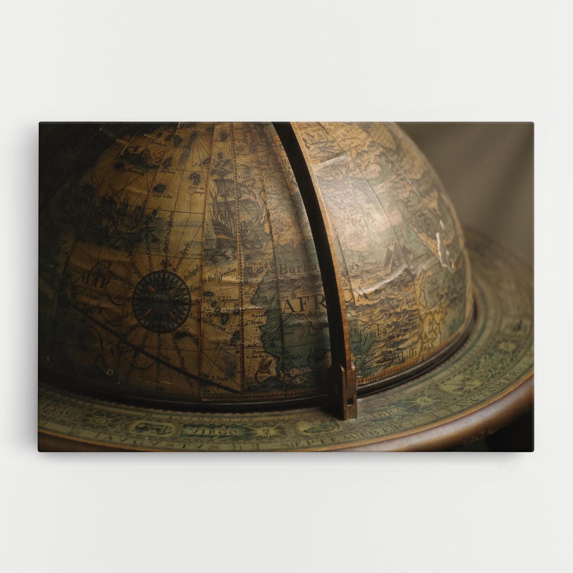 Картина на платно Globe Map mockup 0