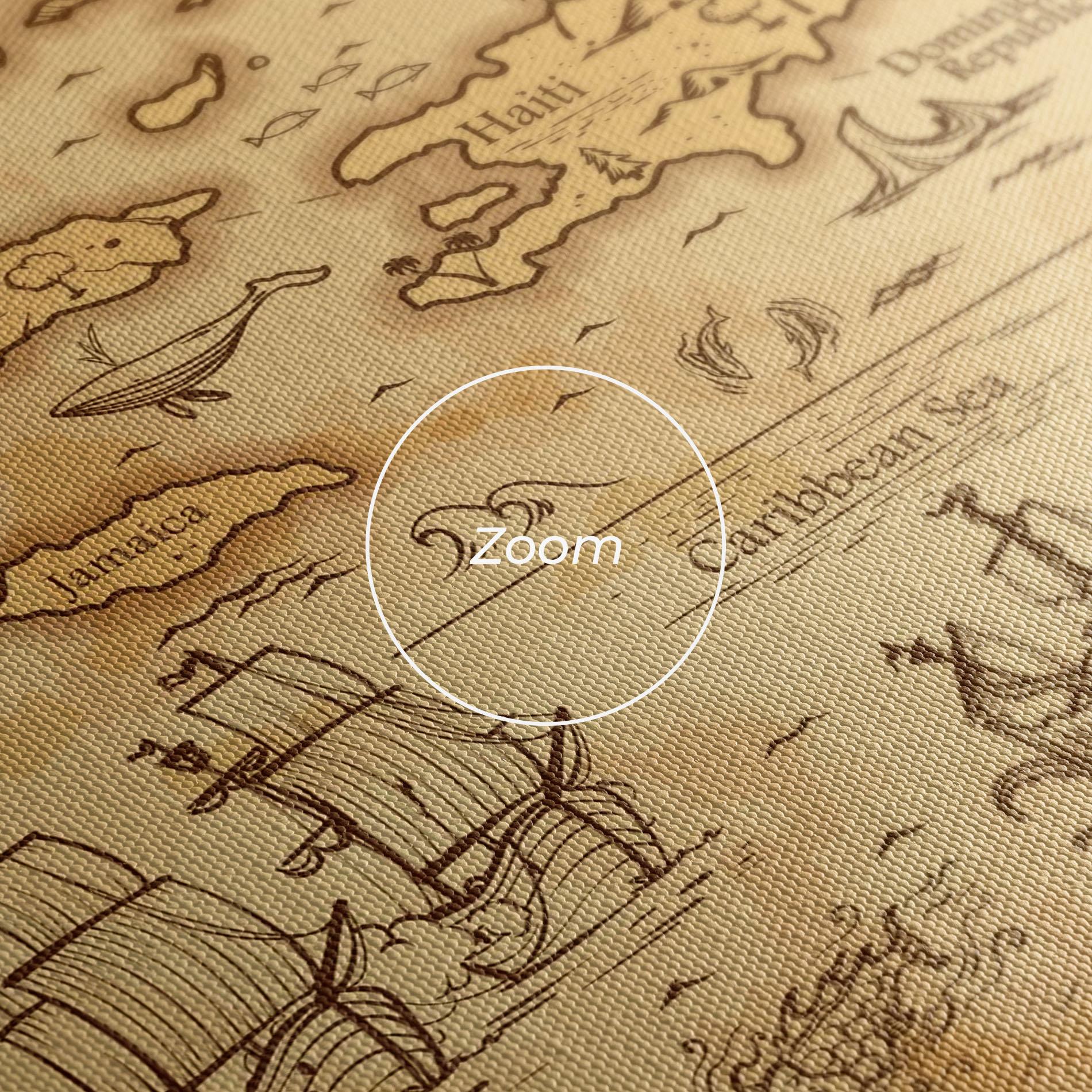 Картина на платно Caribbean Sea mockup 3