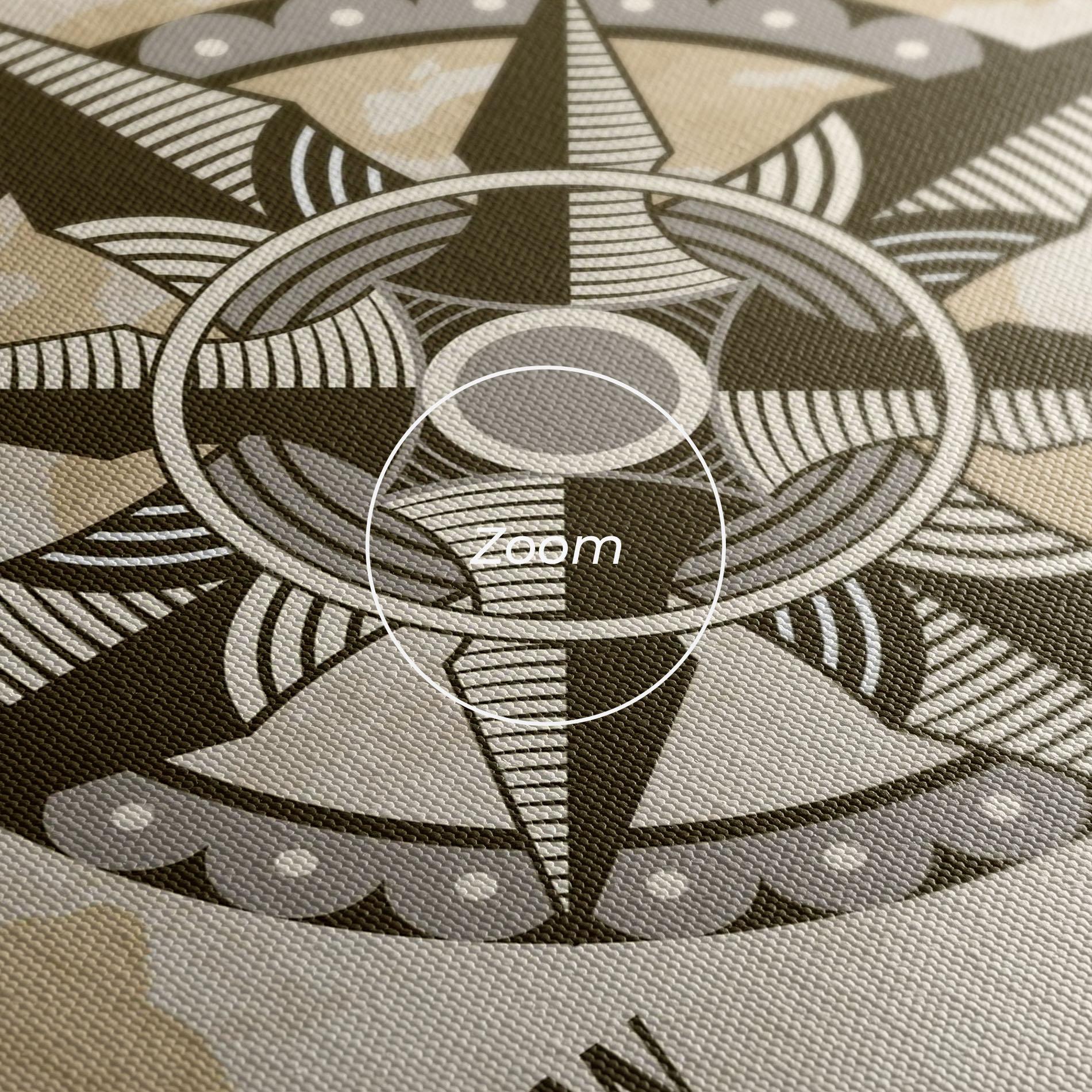 Картина на платно Nautical Compass mockup 3