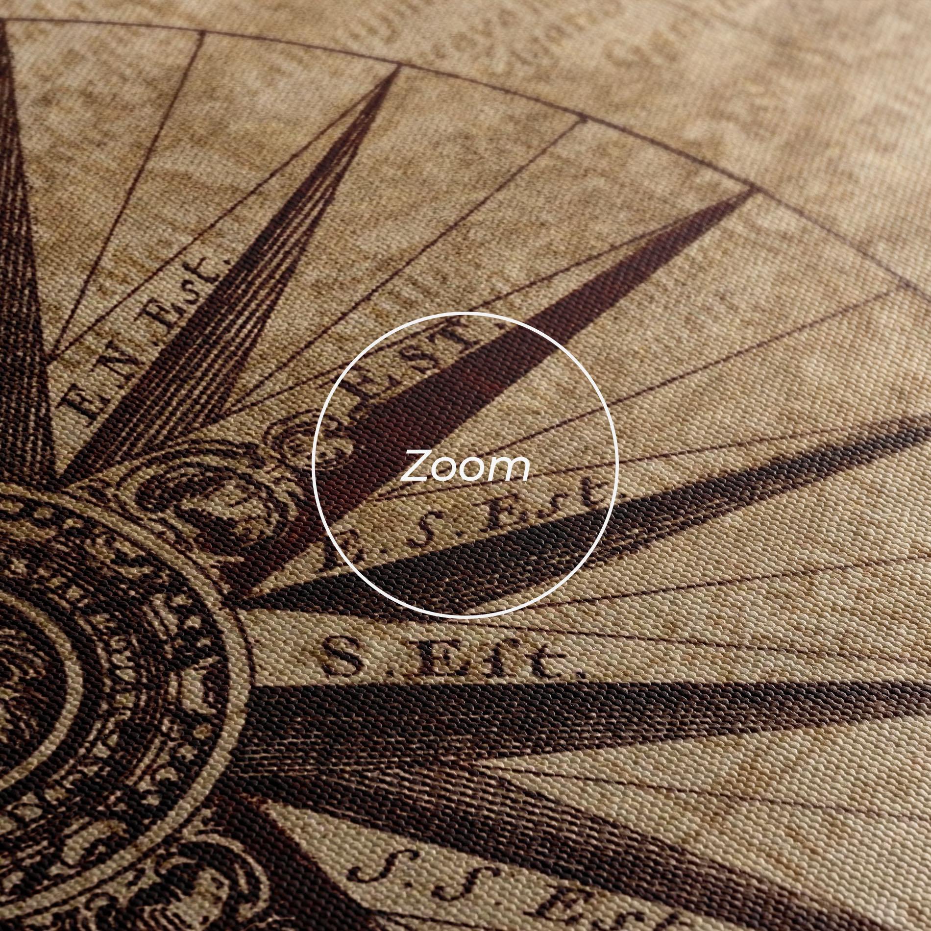 Картина на платно Vintage Map mockup 3