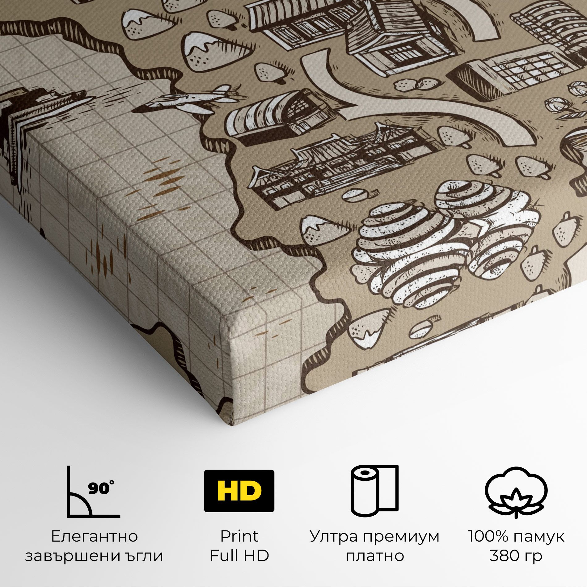 Old Korea Map mockup 4