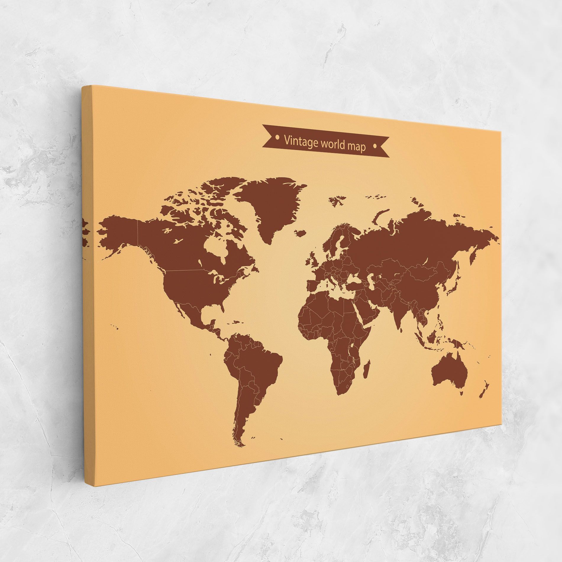 Vintage World Map mockup 1
