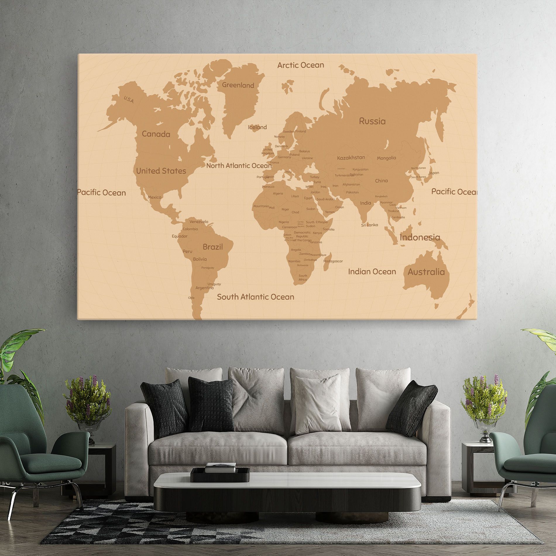 Ocean Old Map mockup 7