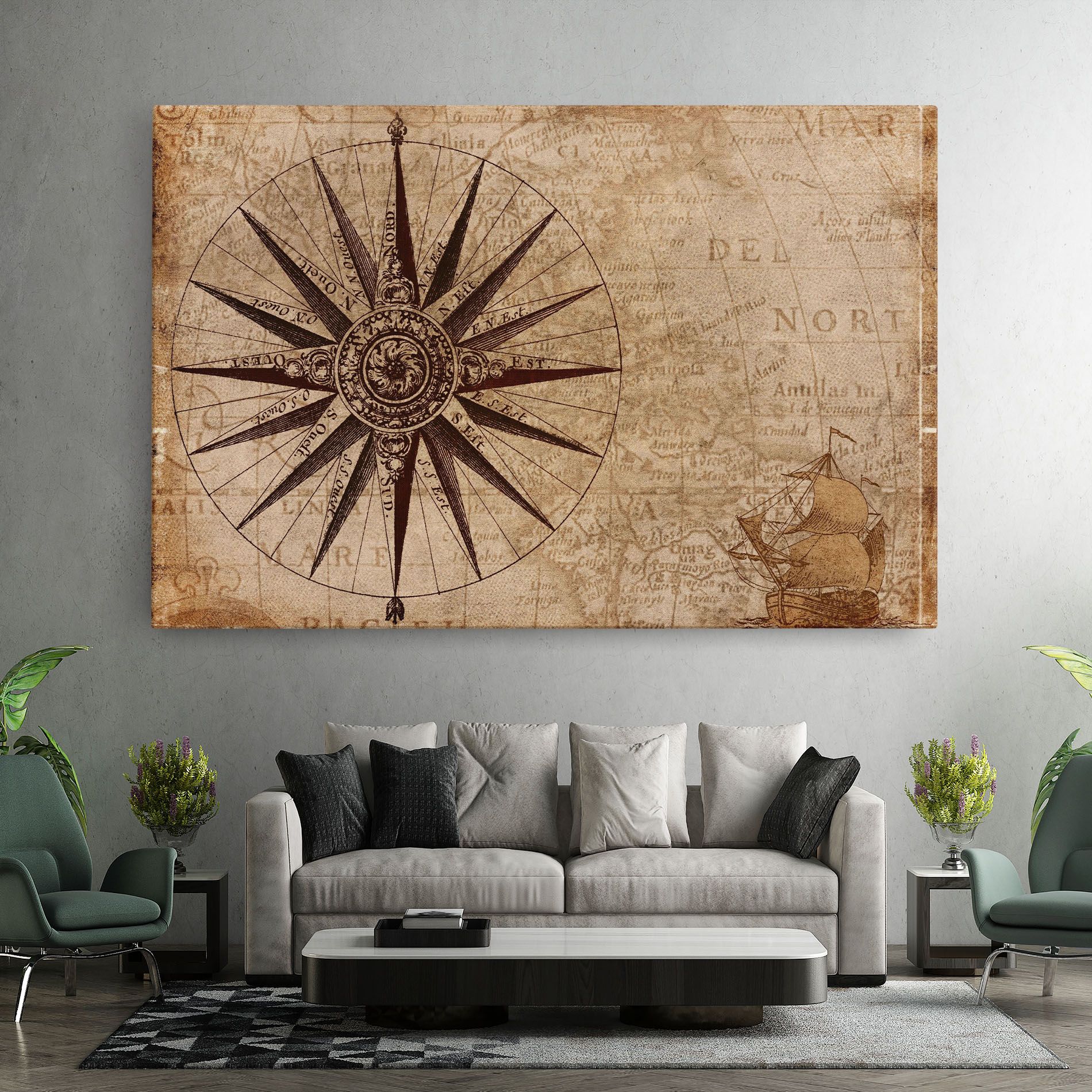 Vintage Map mockup 7