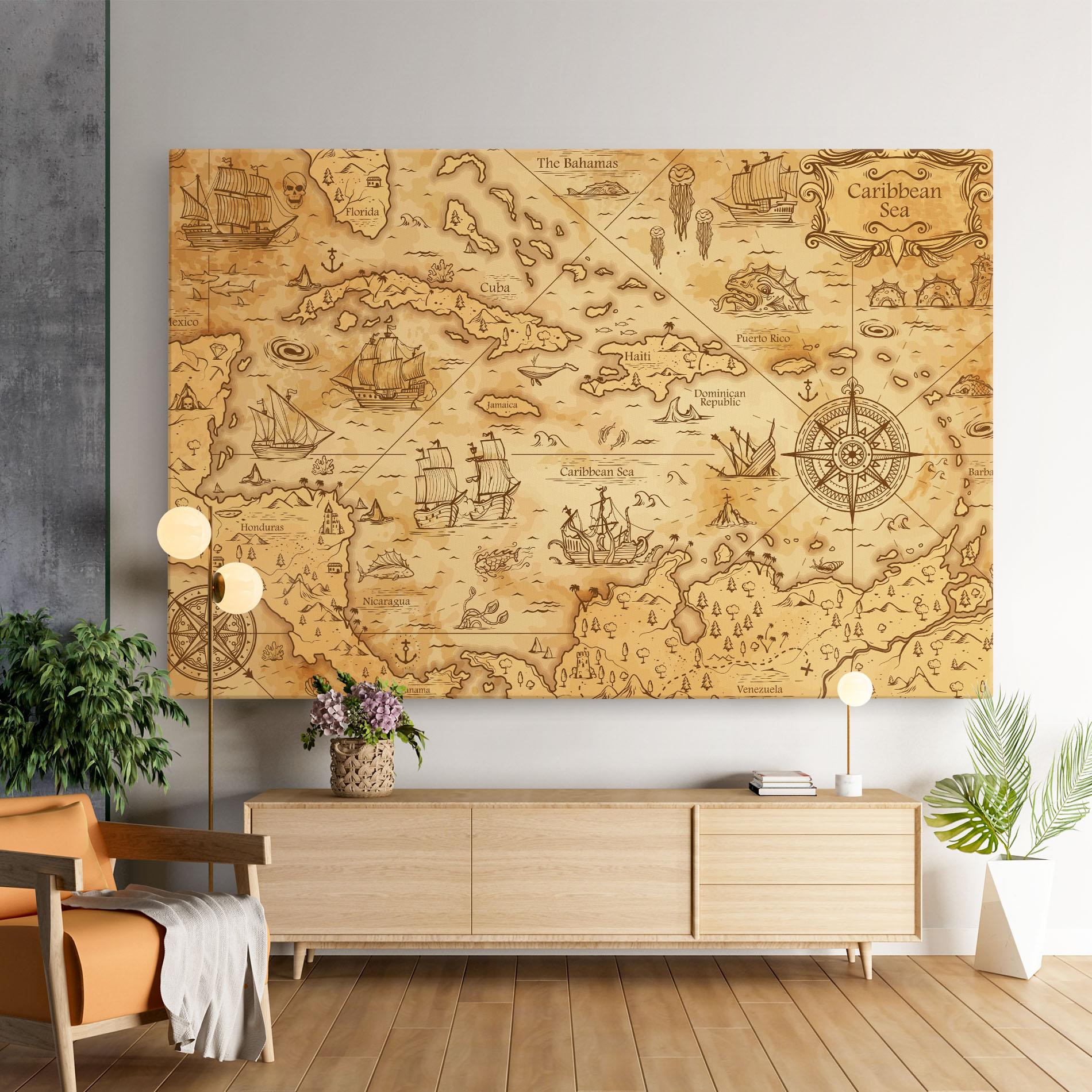 Картина на платно Caribbean Sea mockup 9