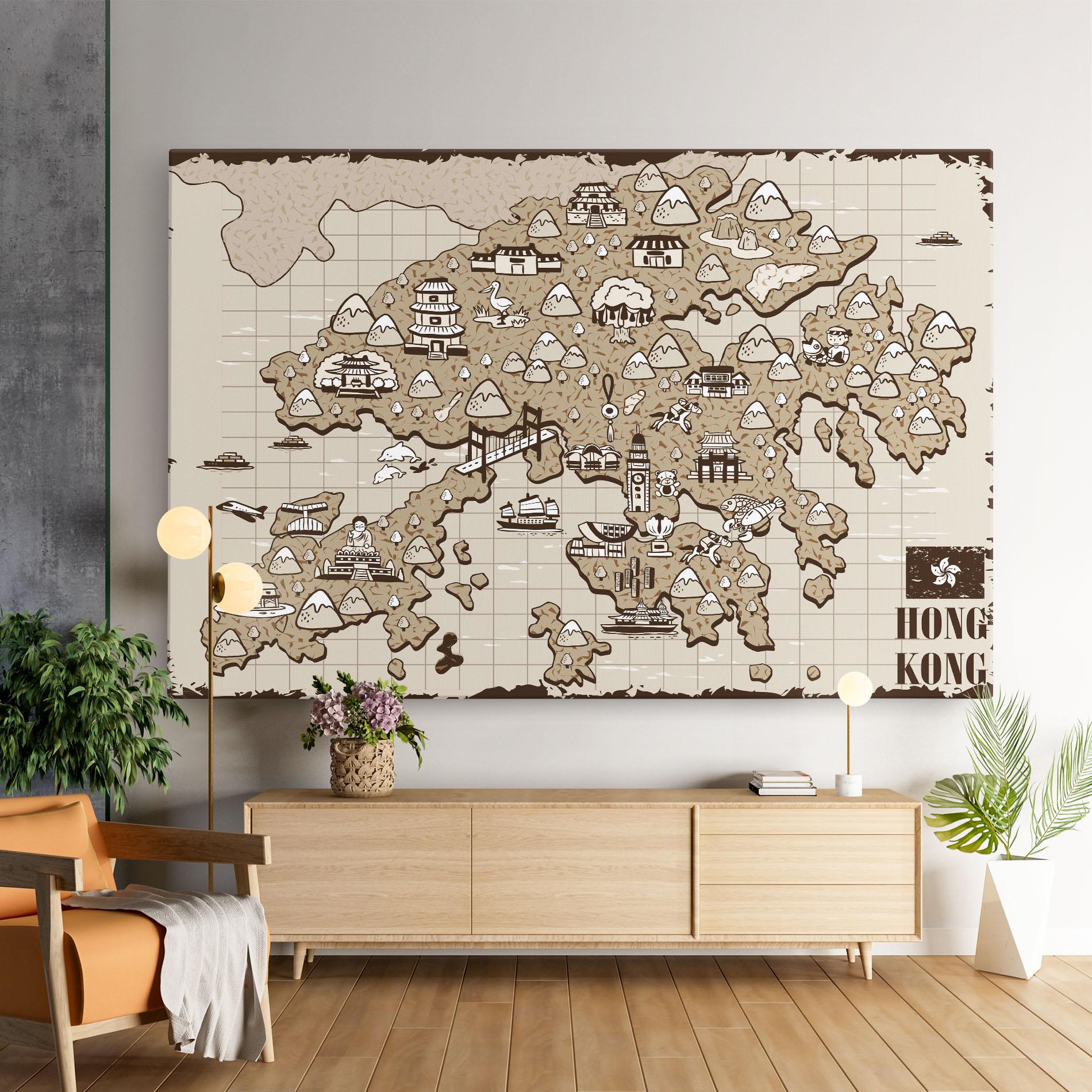 Картина на платно Hong Kong mockup 9