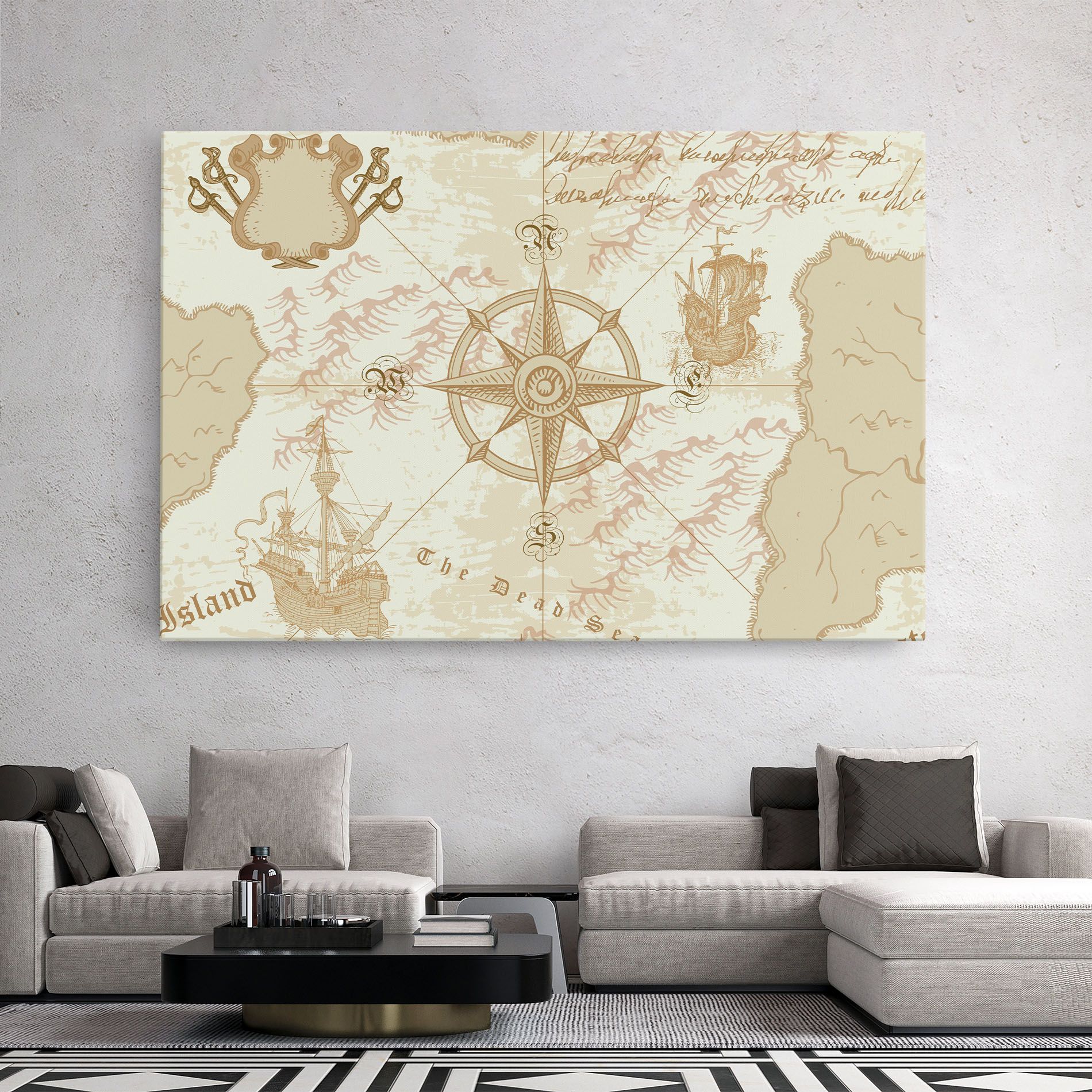 Cream Compass mockup 2