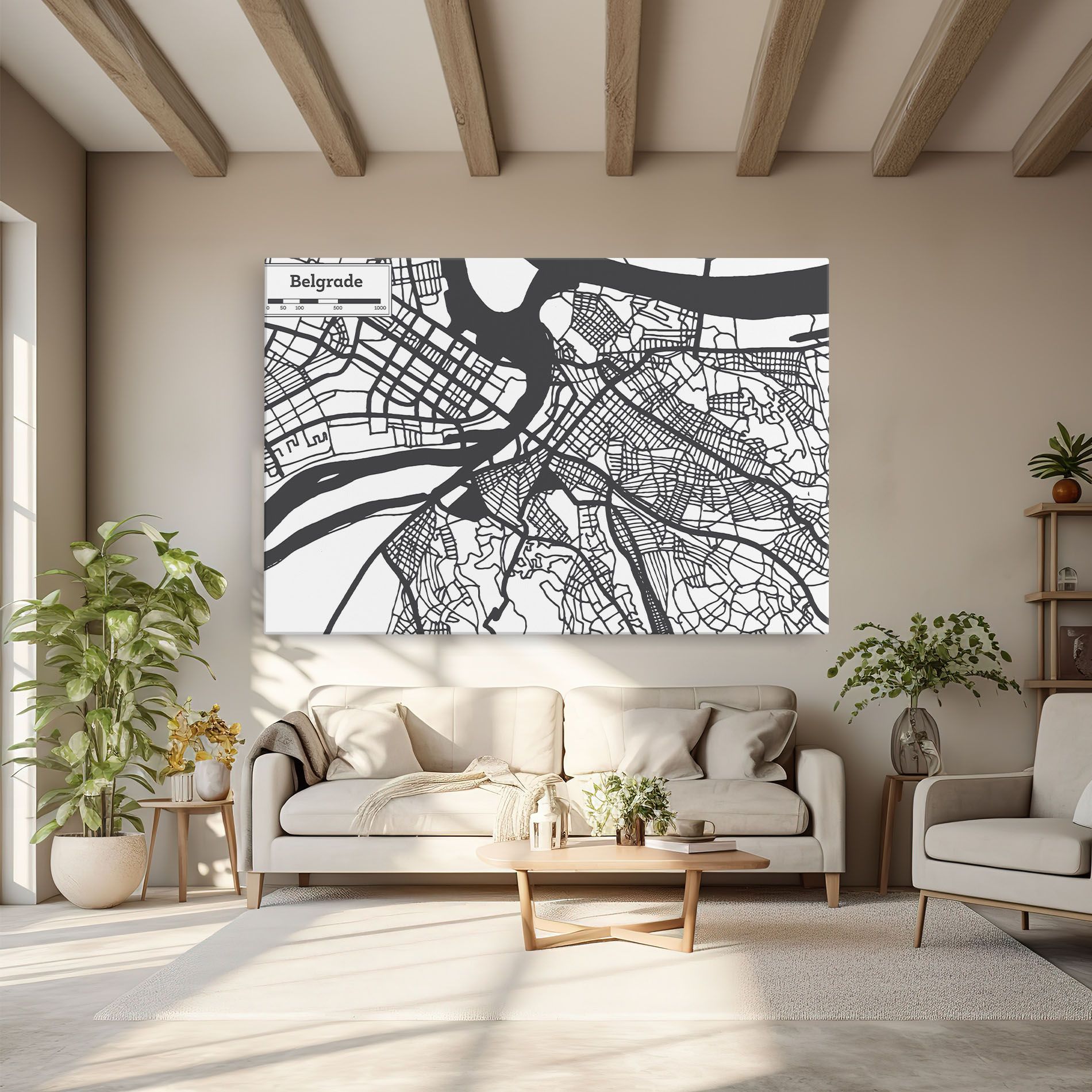 Belgrade Map mockup 6