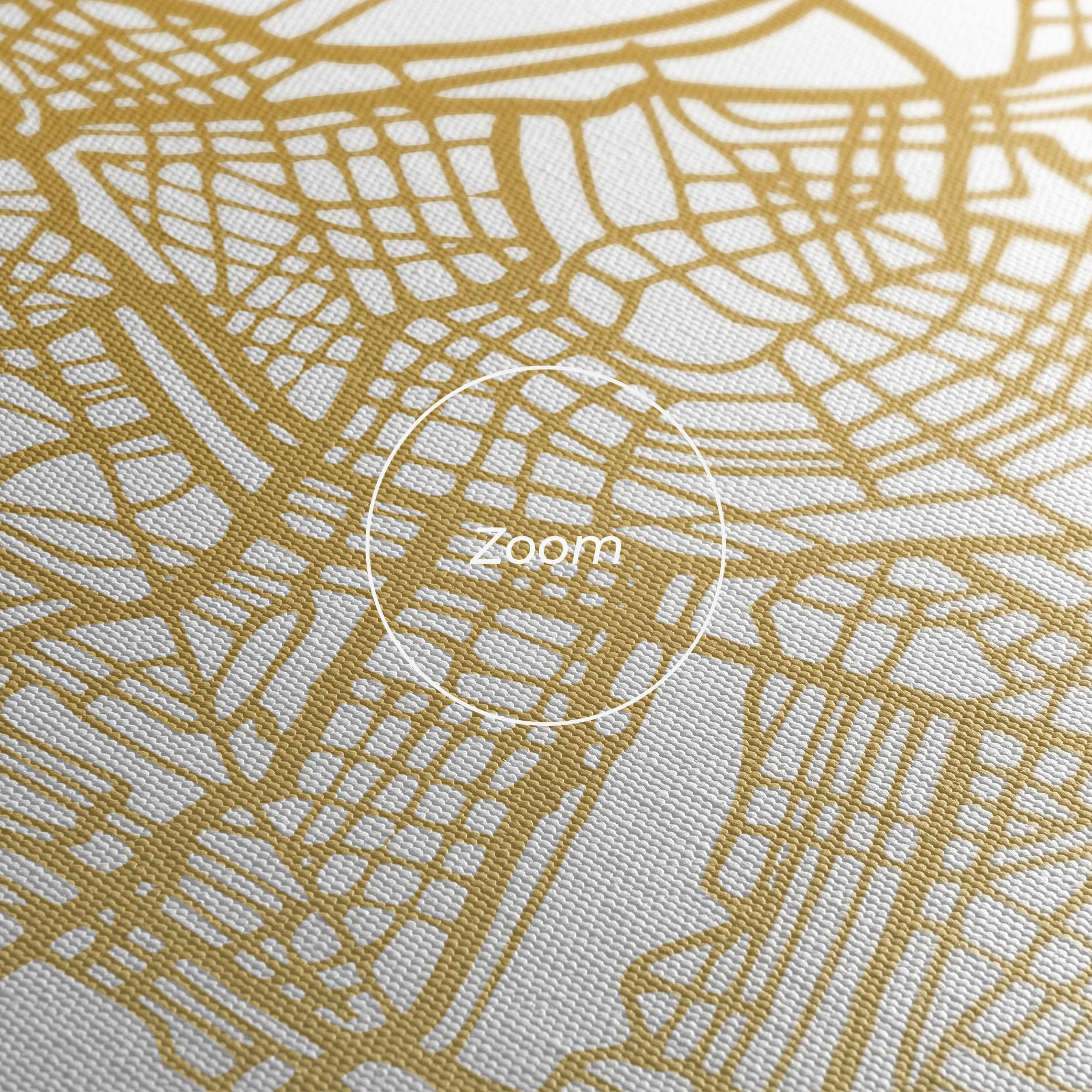 Картина на платно Amsterdam Gold Map mockup 3
