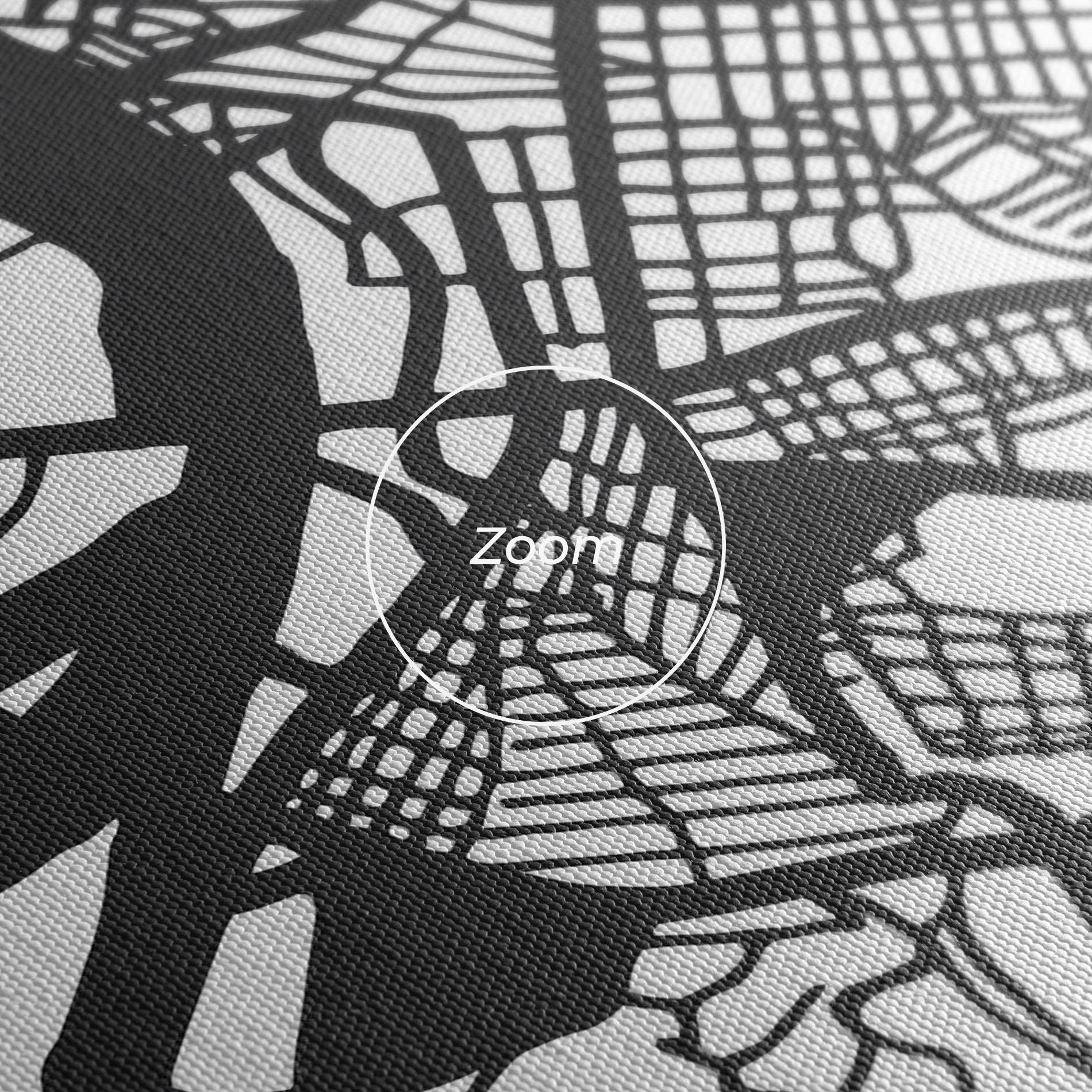 Картина на платно Belgrade Map mockup 3