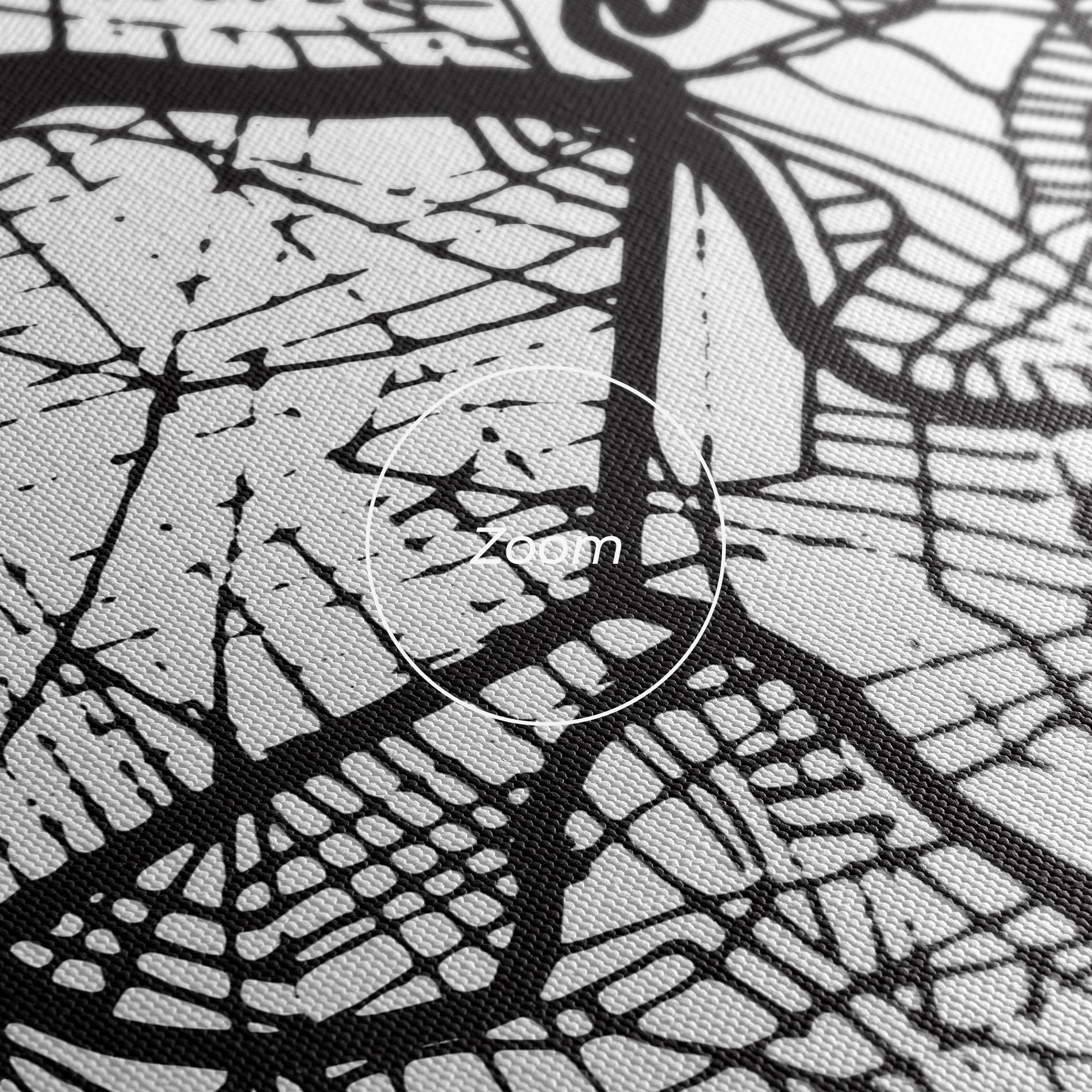 Картина на платно Bilbao Map mockup 3