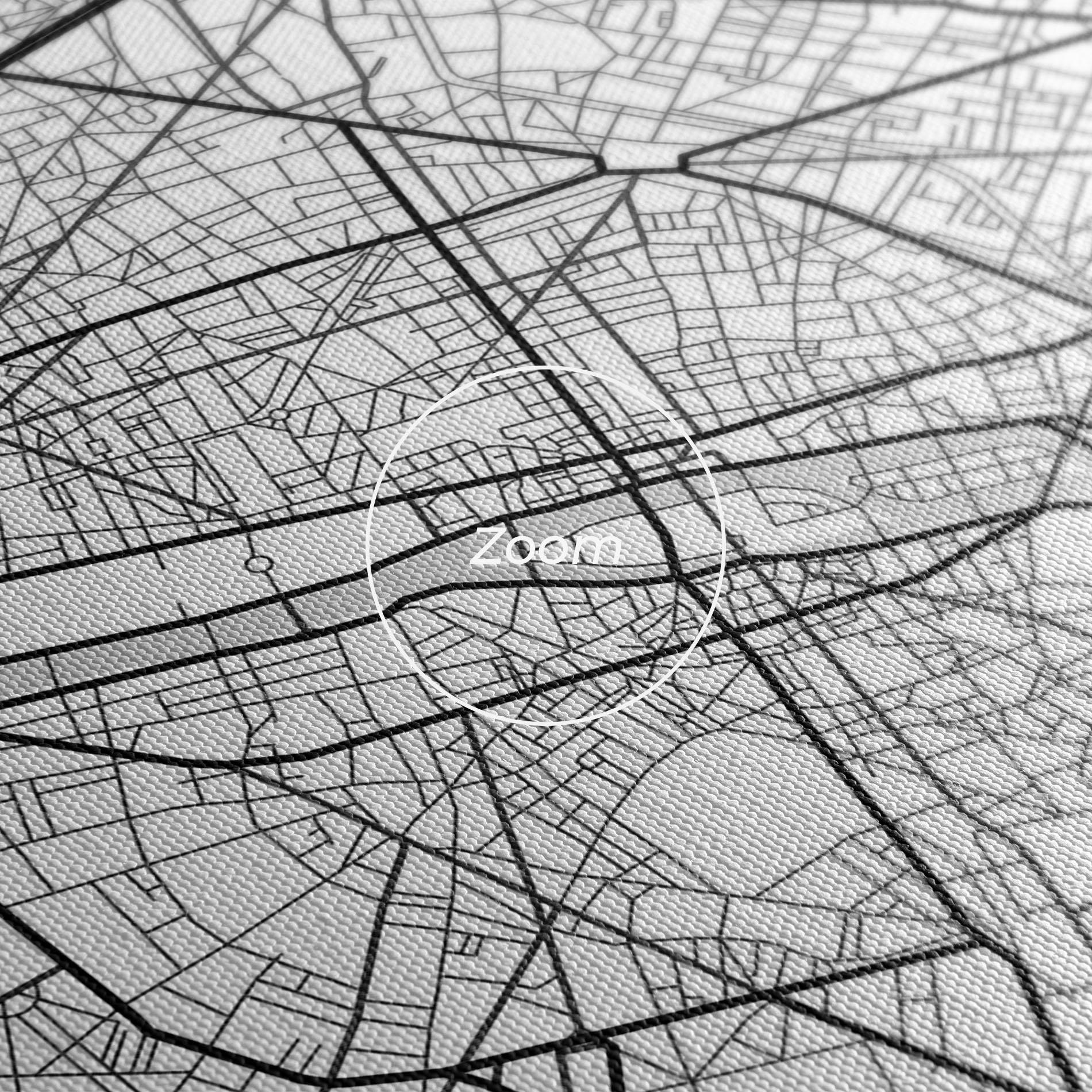 Картина на платно City Black Line mockup 3