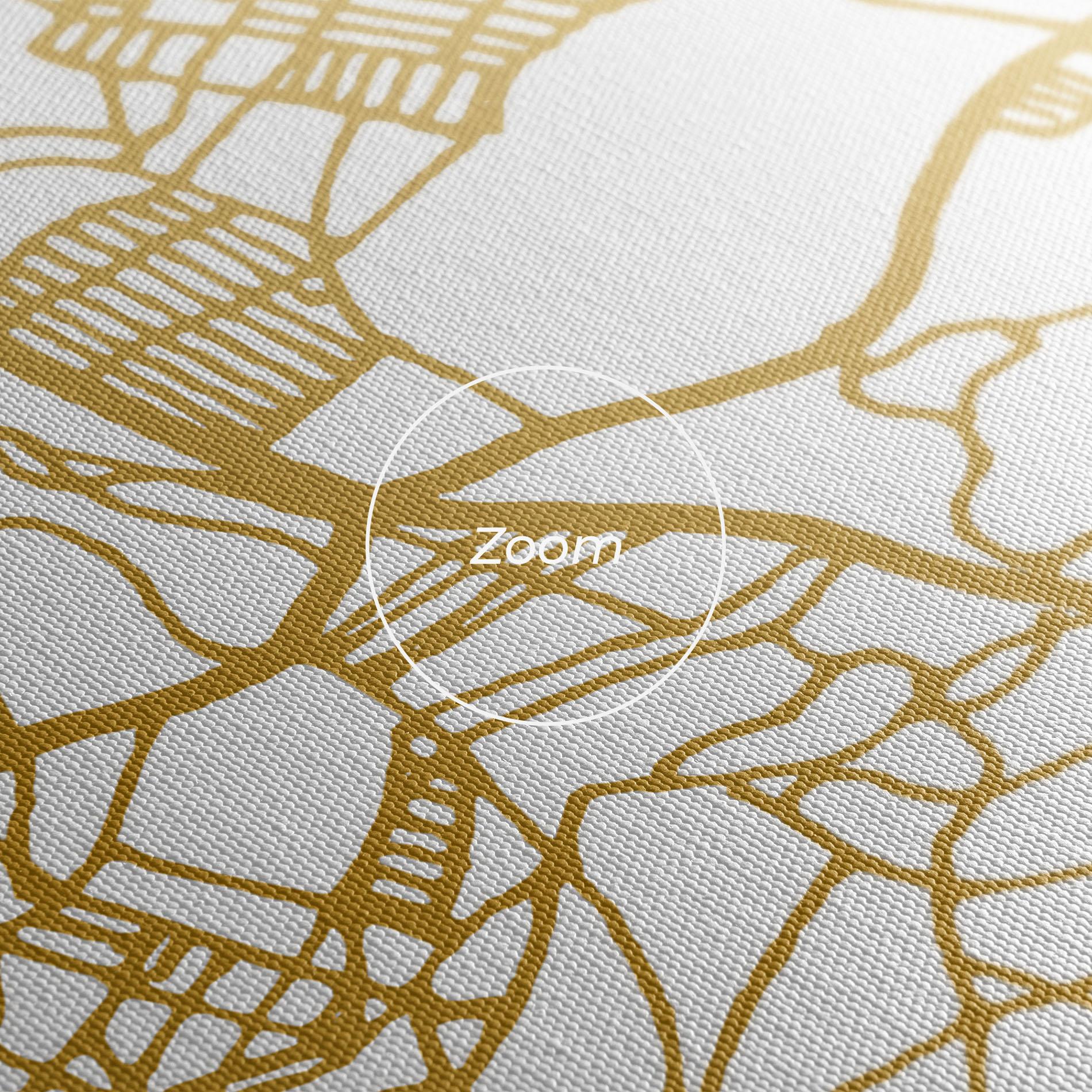 Картина на платно Libreville Gold Map mockup 3