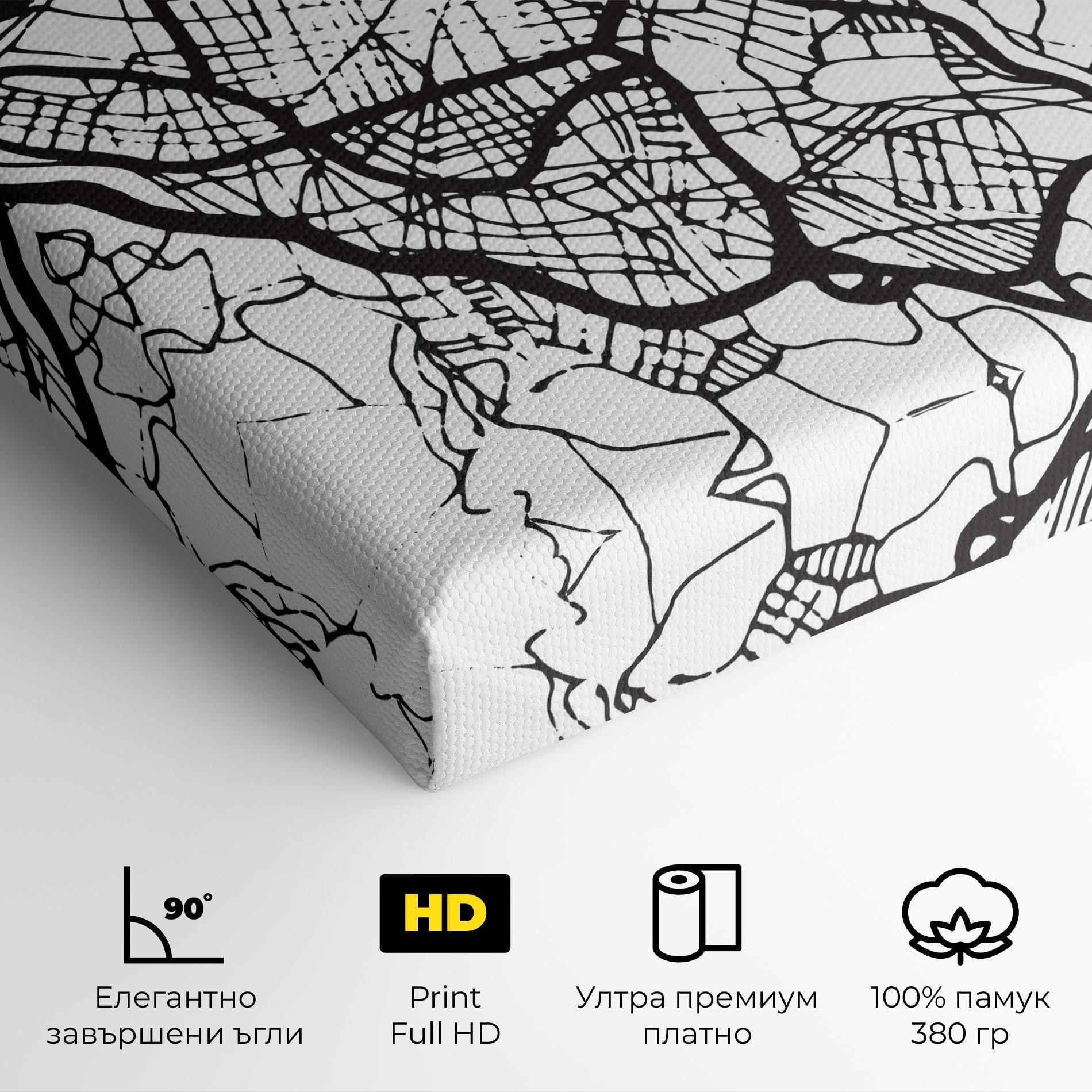 Картина на платно Bilbao Map mockup 4